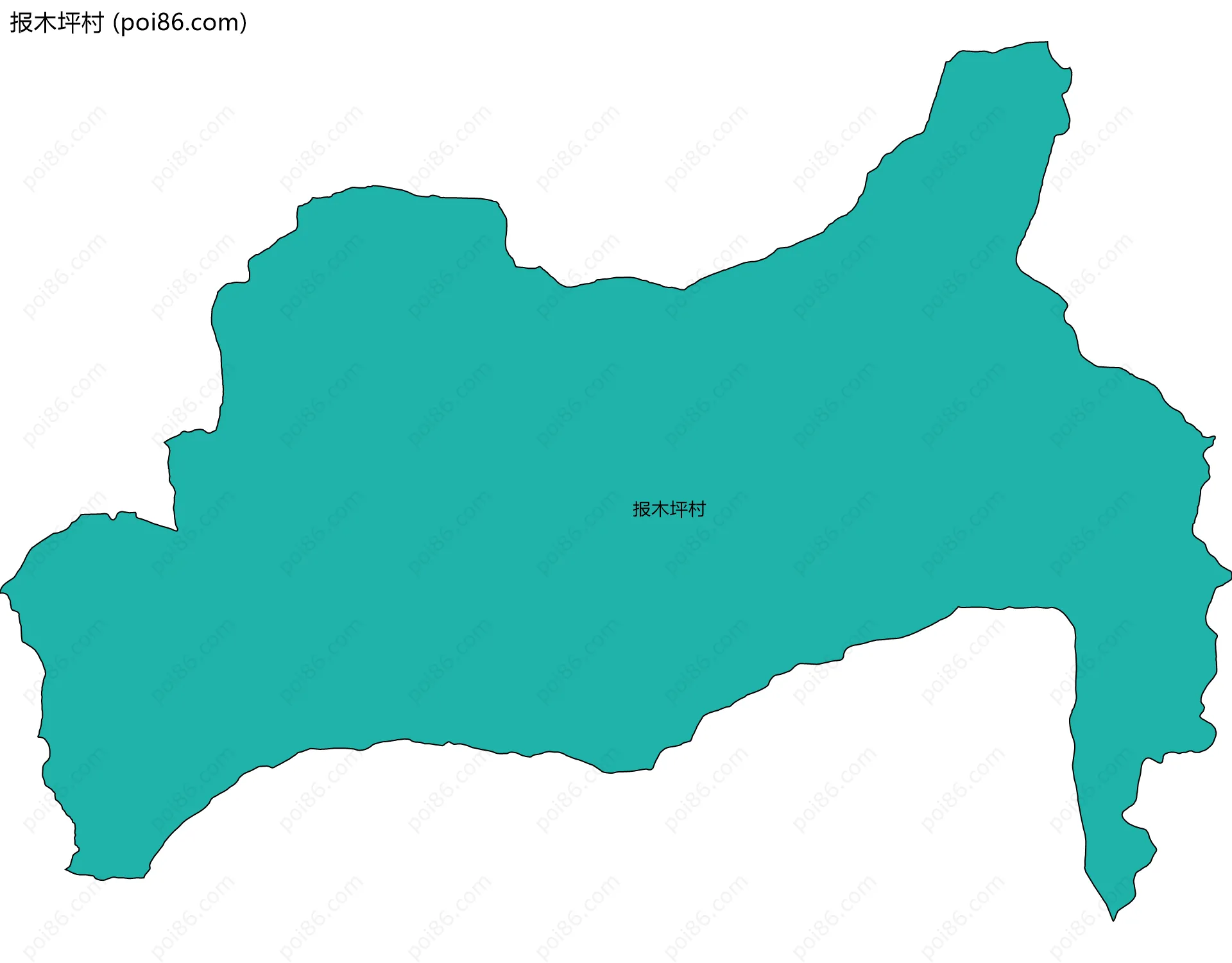 报木坪村边界地图