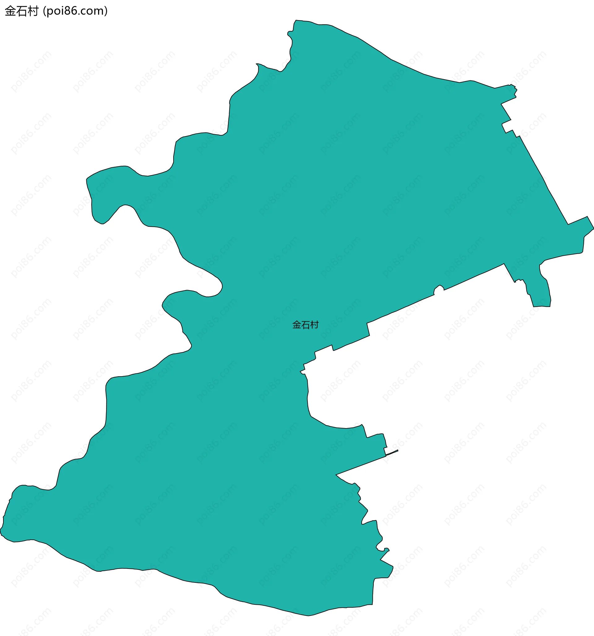 金石村边界地图