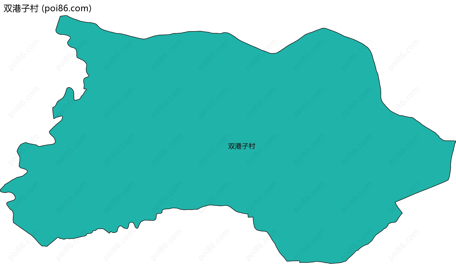 双港子村边界地图