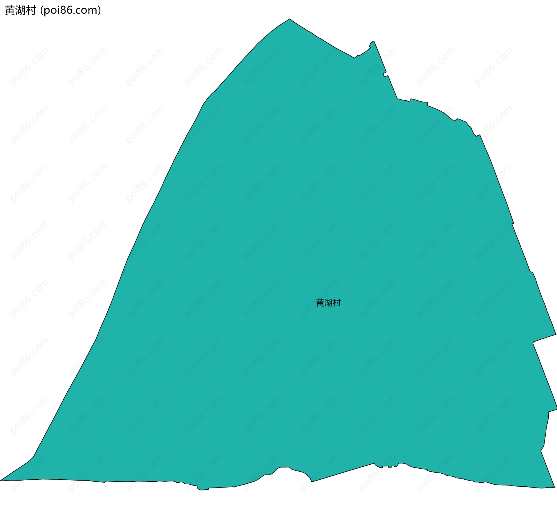 黄湖村边界地图