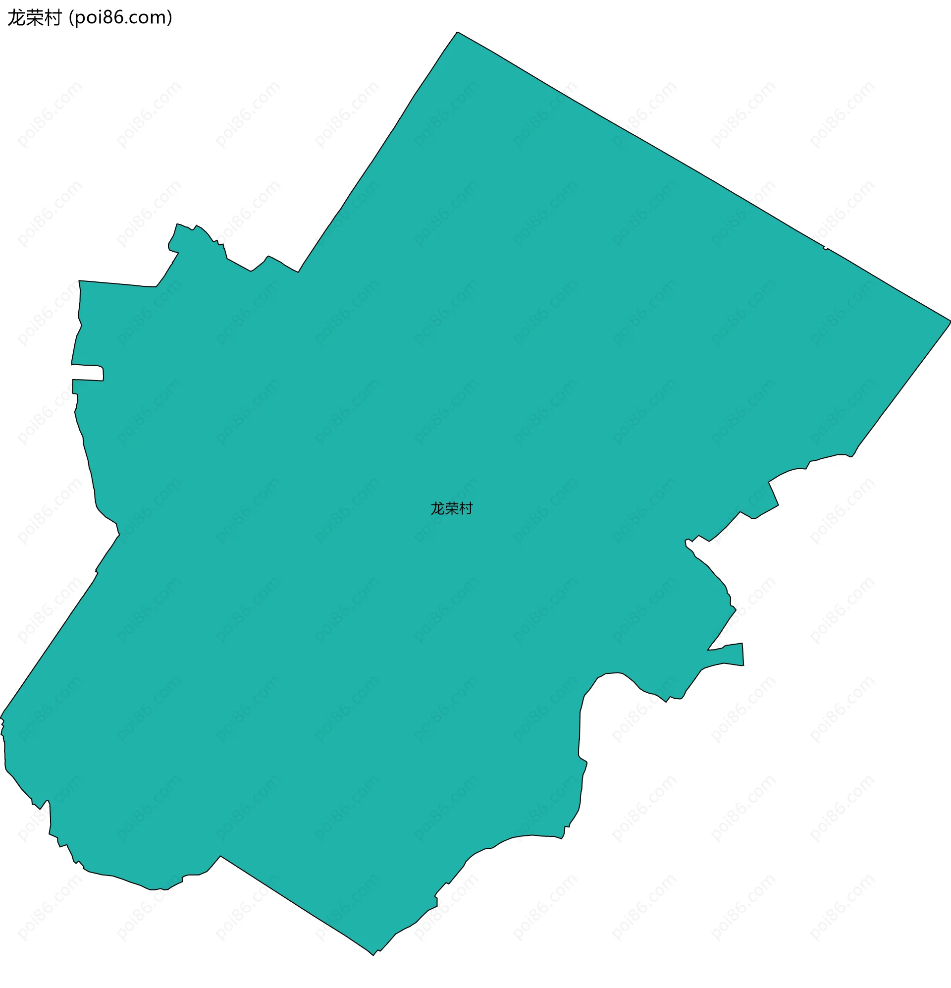 龙荣村边界地图
