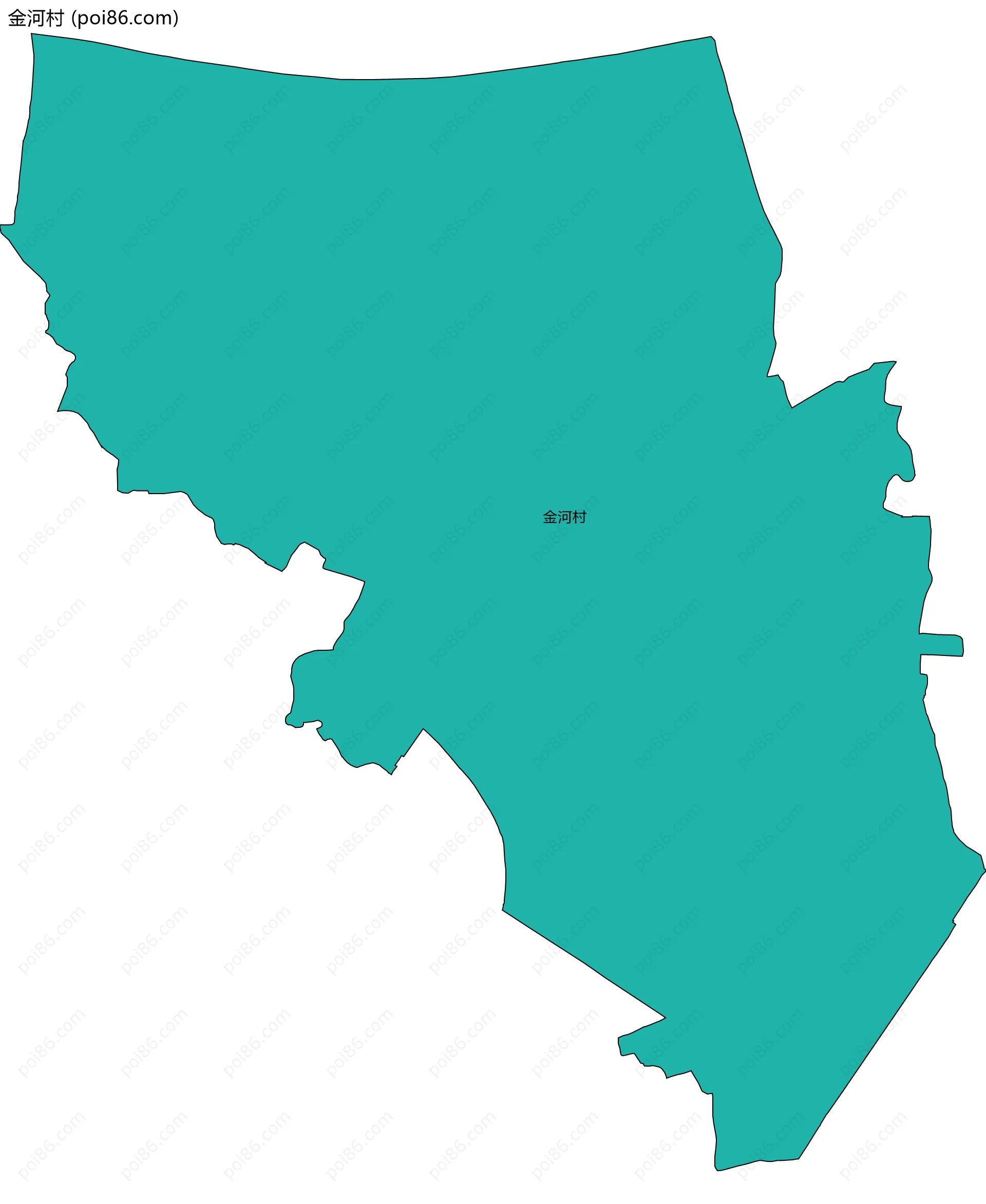 金河村边界地图