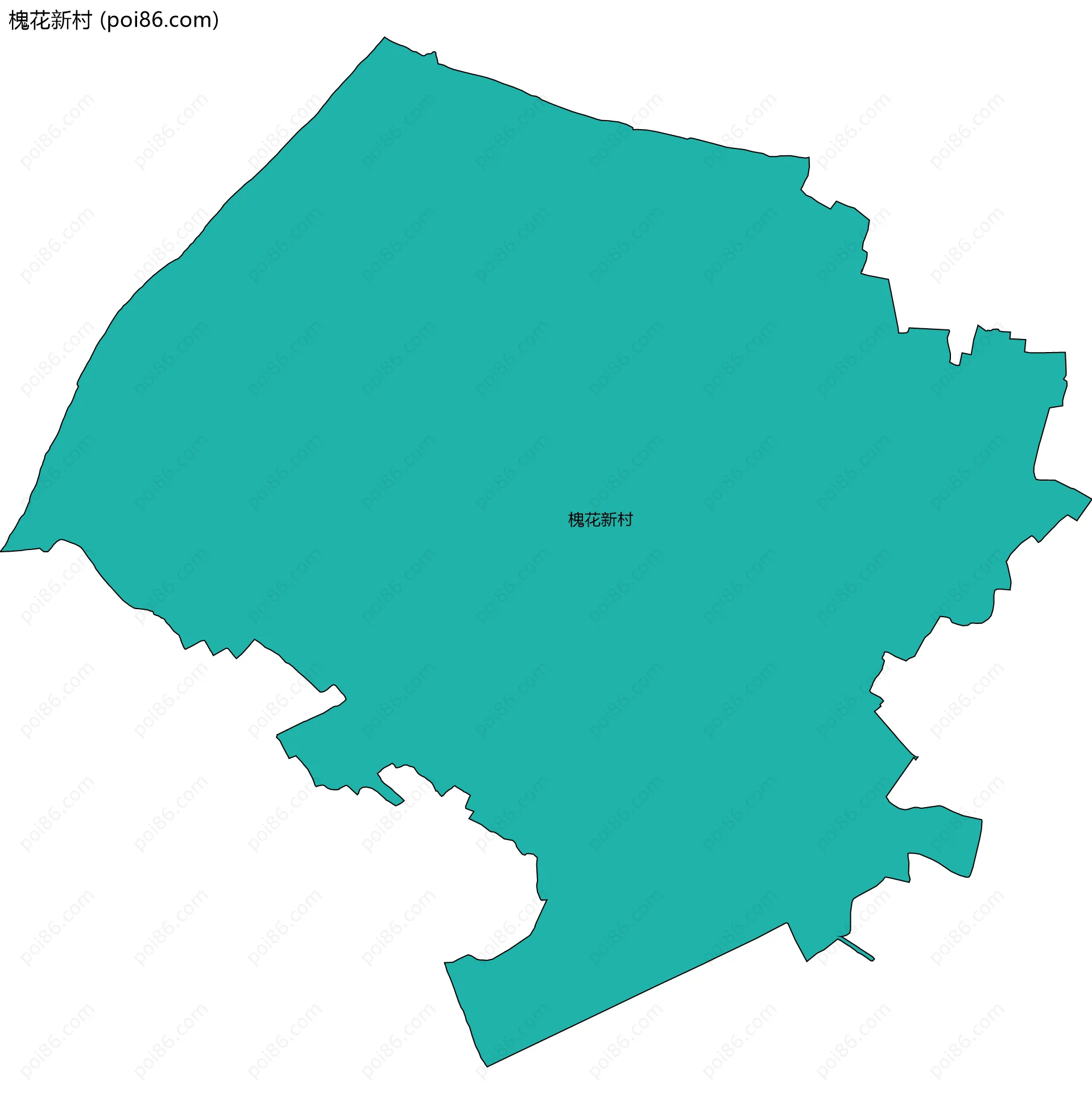 槐花新村边界地图