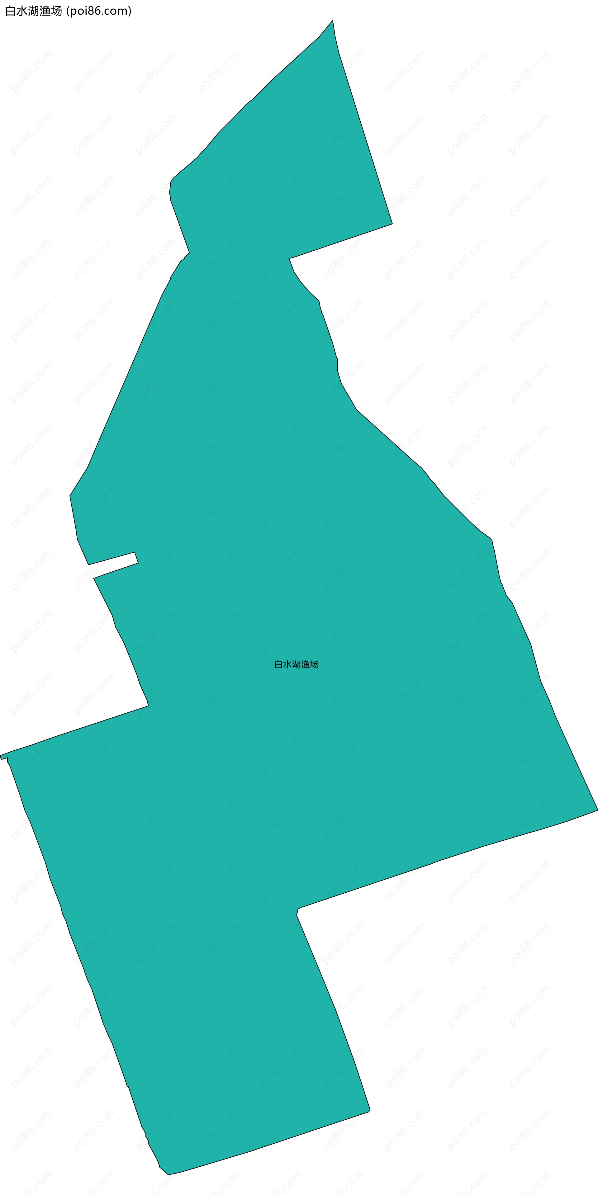 白水湖渔场边界地图