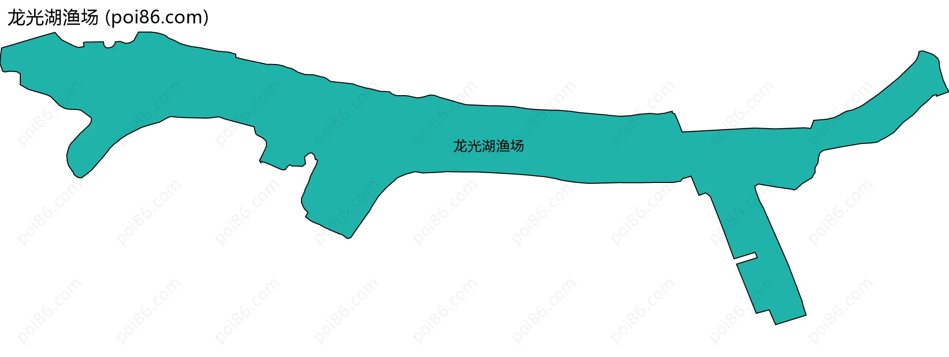 龙光湖渔场边界地图