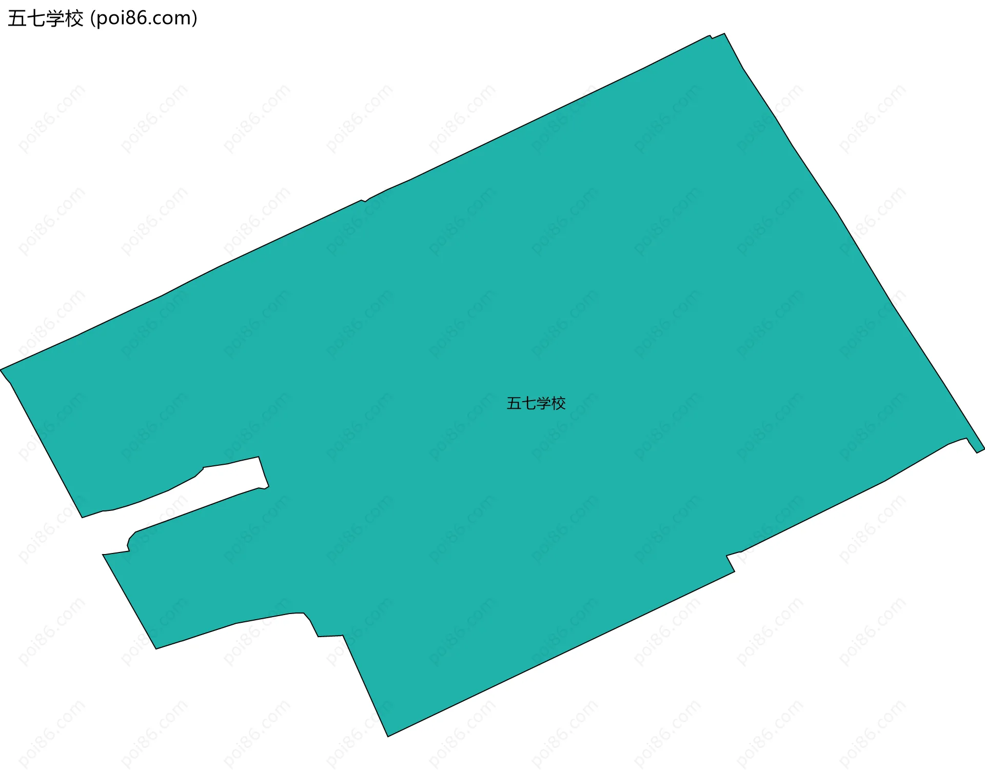 五七学校边界地图