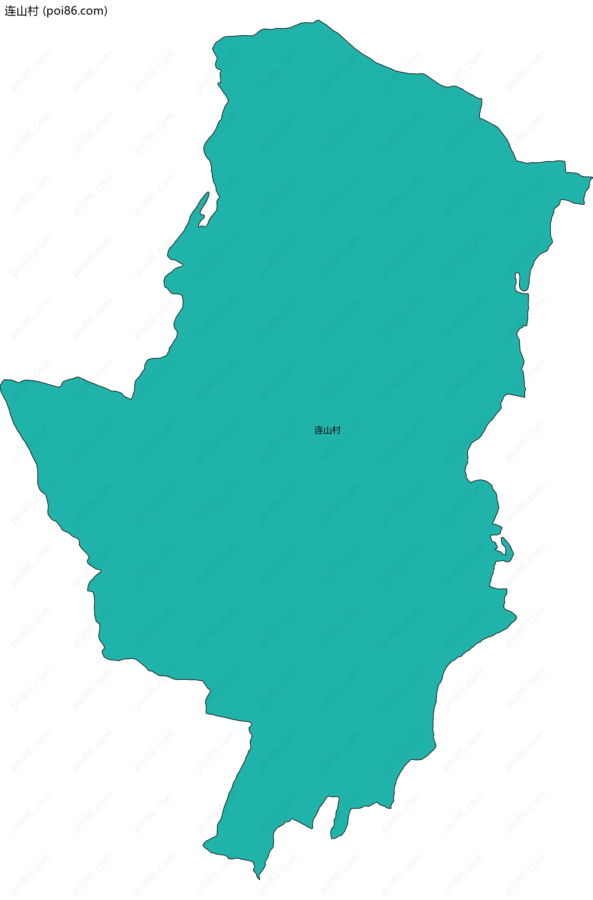 连山村边界地图