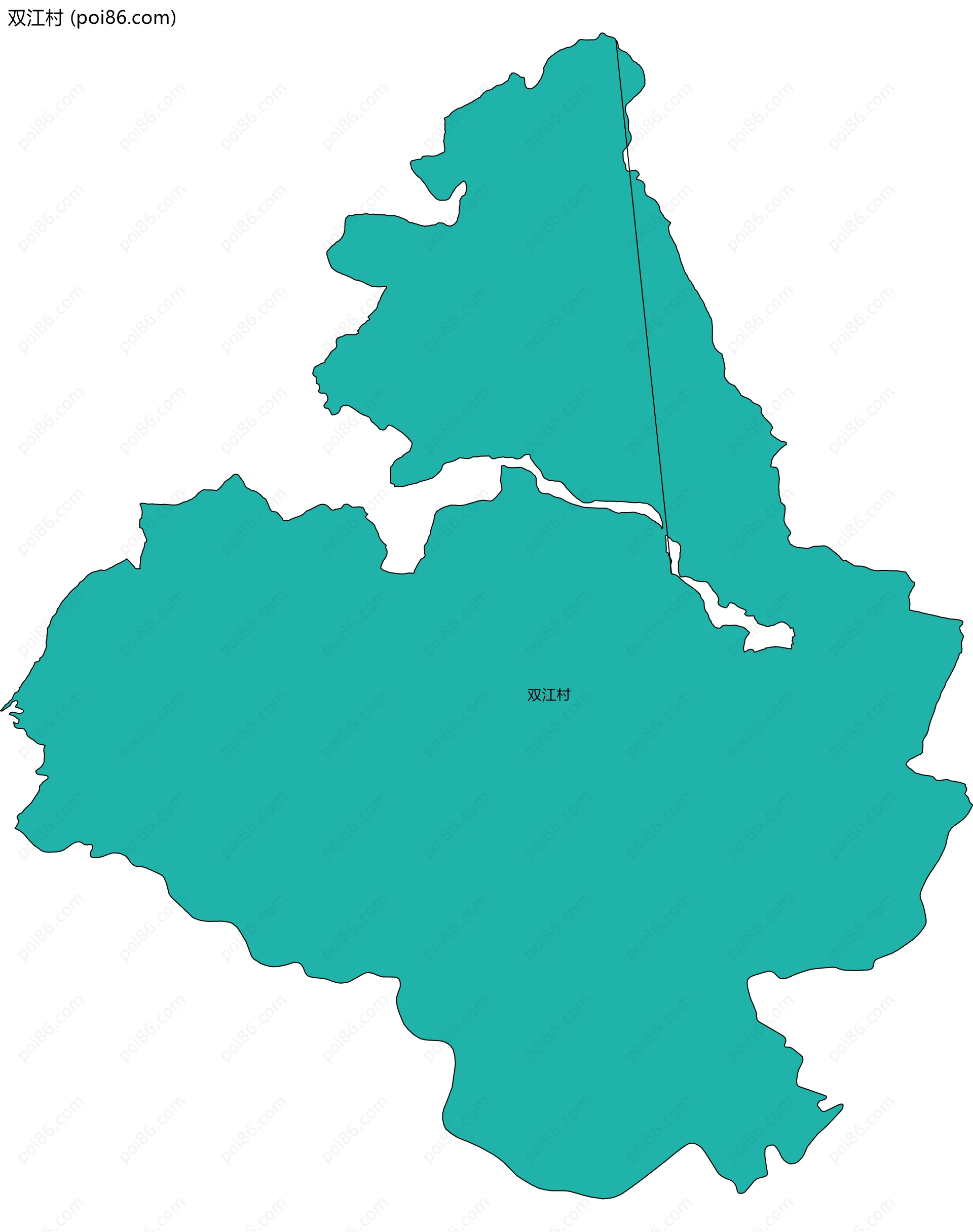 双江村边界地图