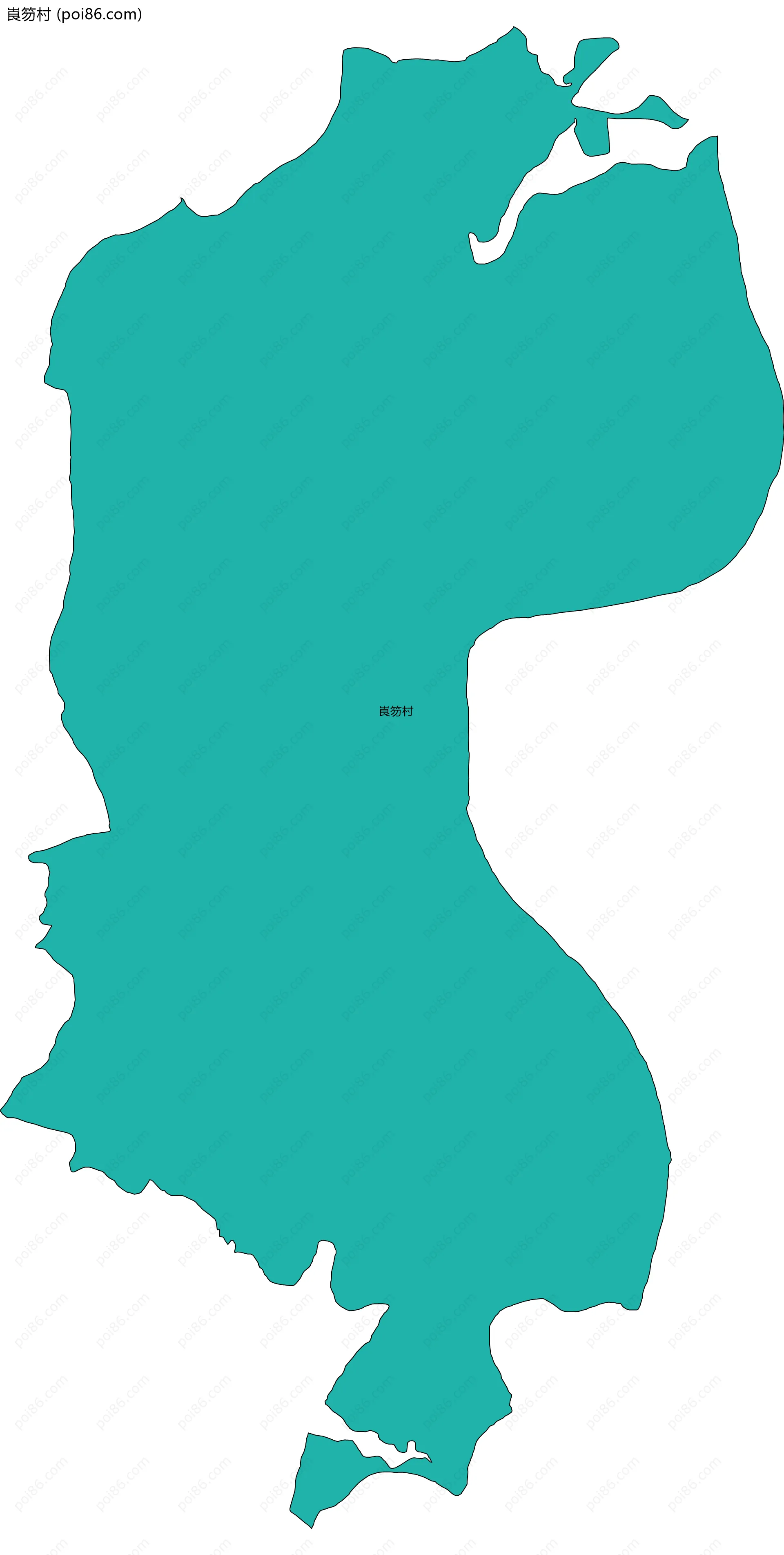 崀笏村边界地图