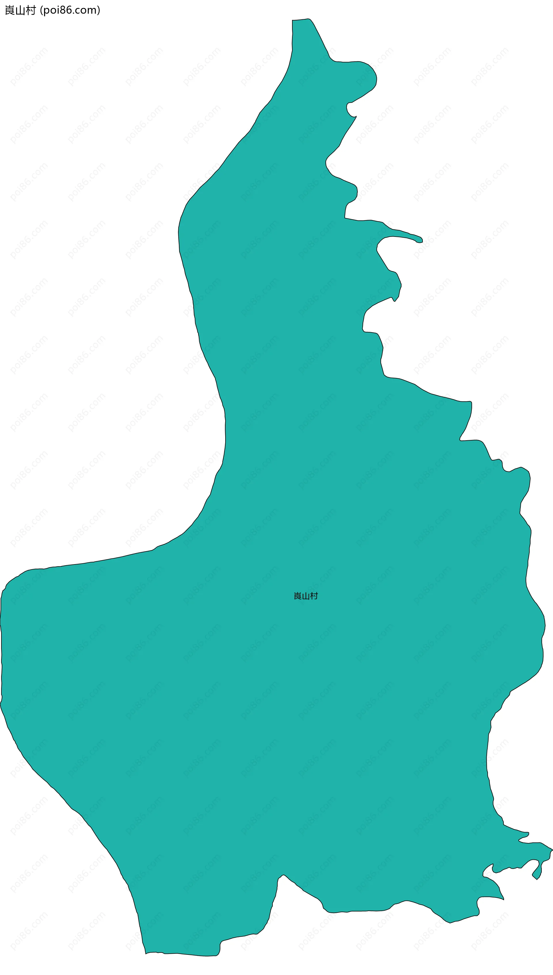 崀山村边界地图