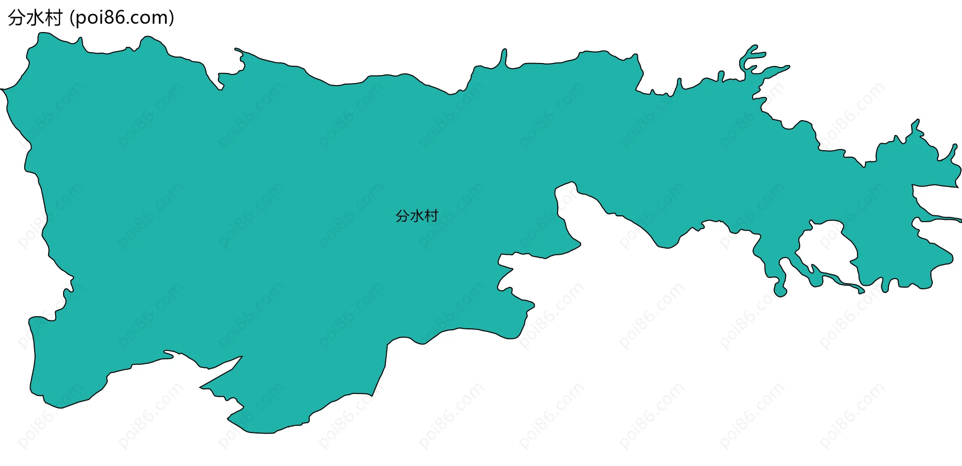 分水村边界地图