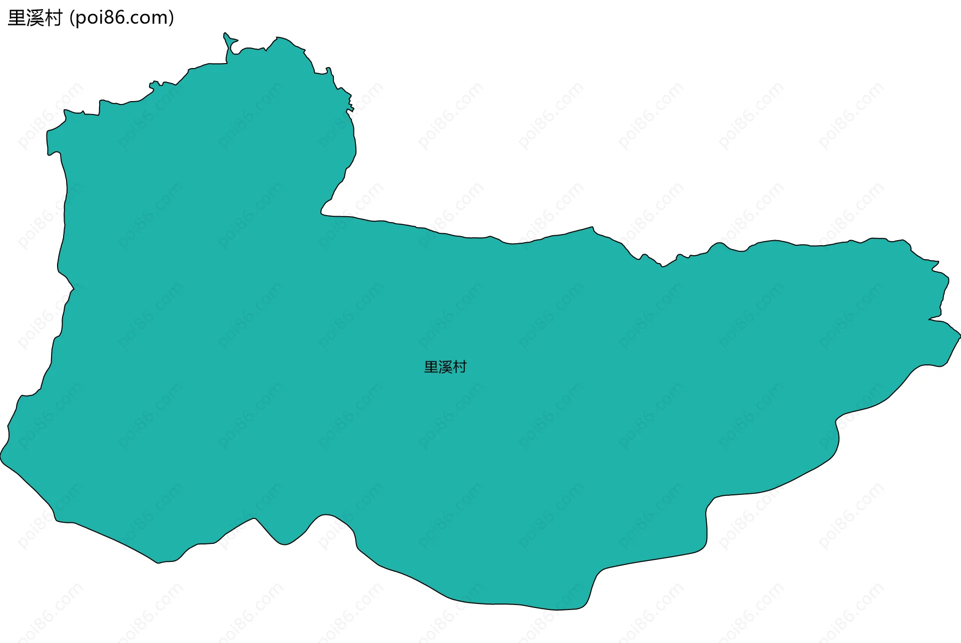 里溪村边界地图