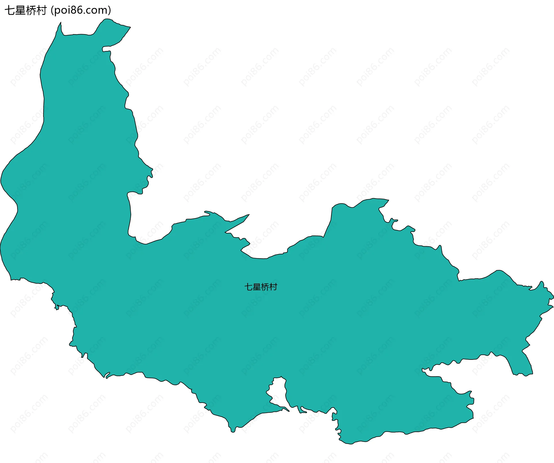 七星桥村边界地图