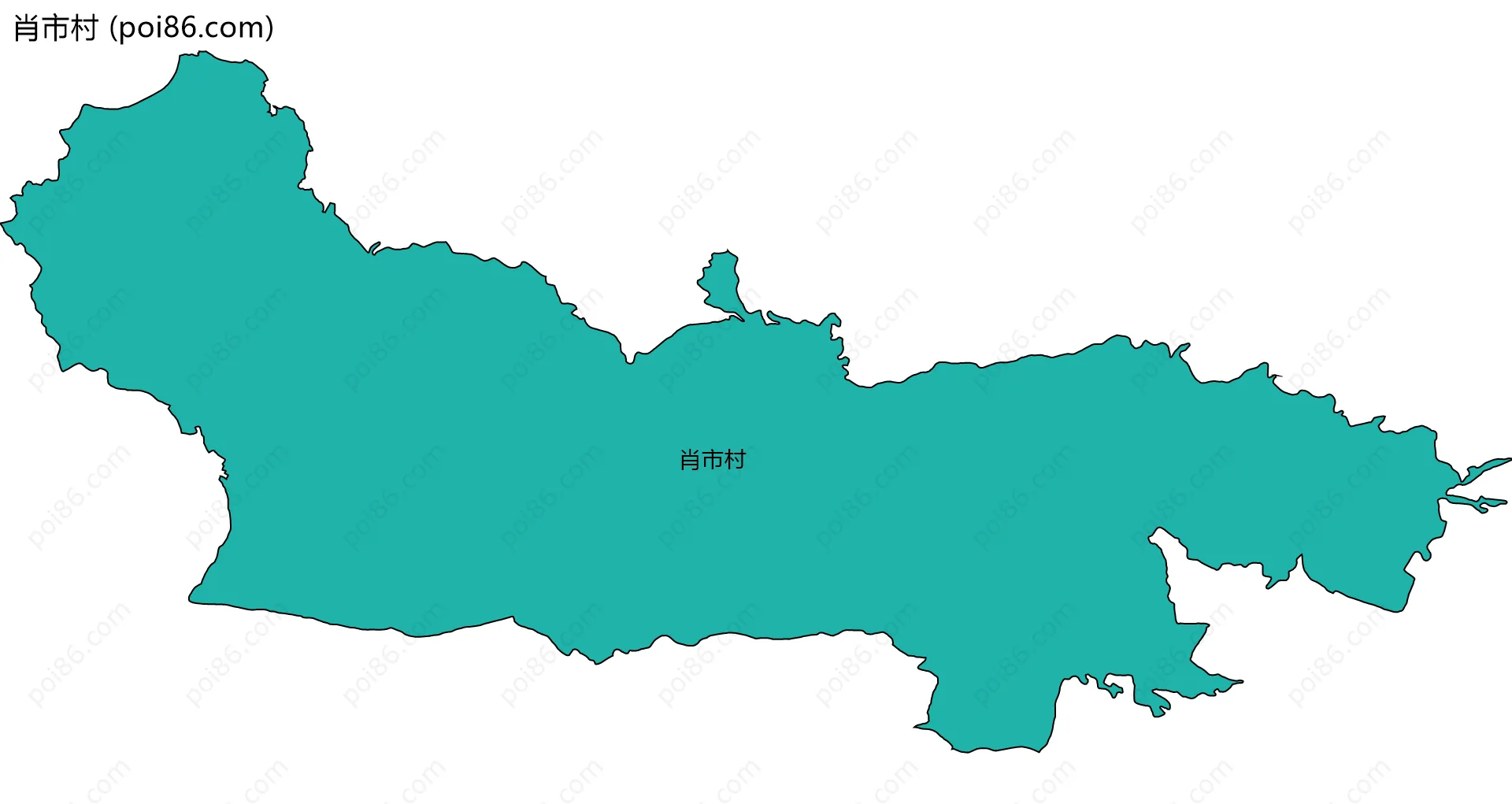 肖市村边界地图