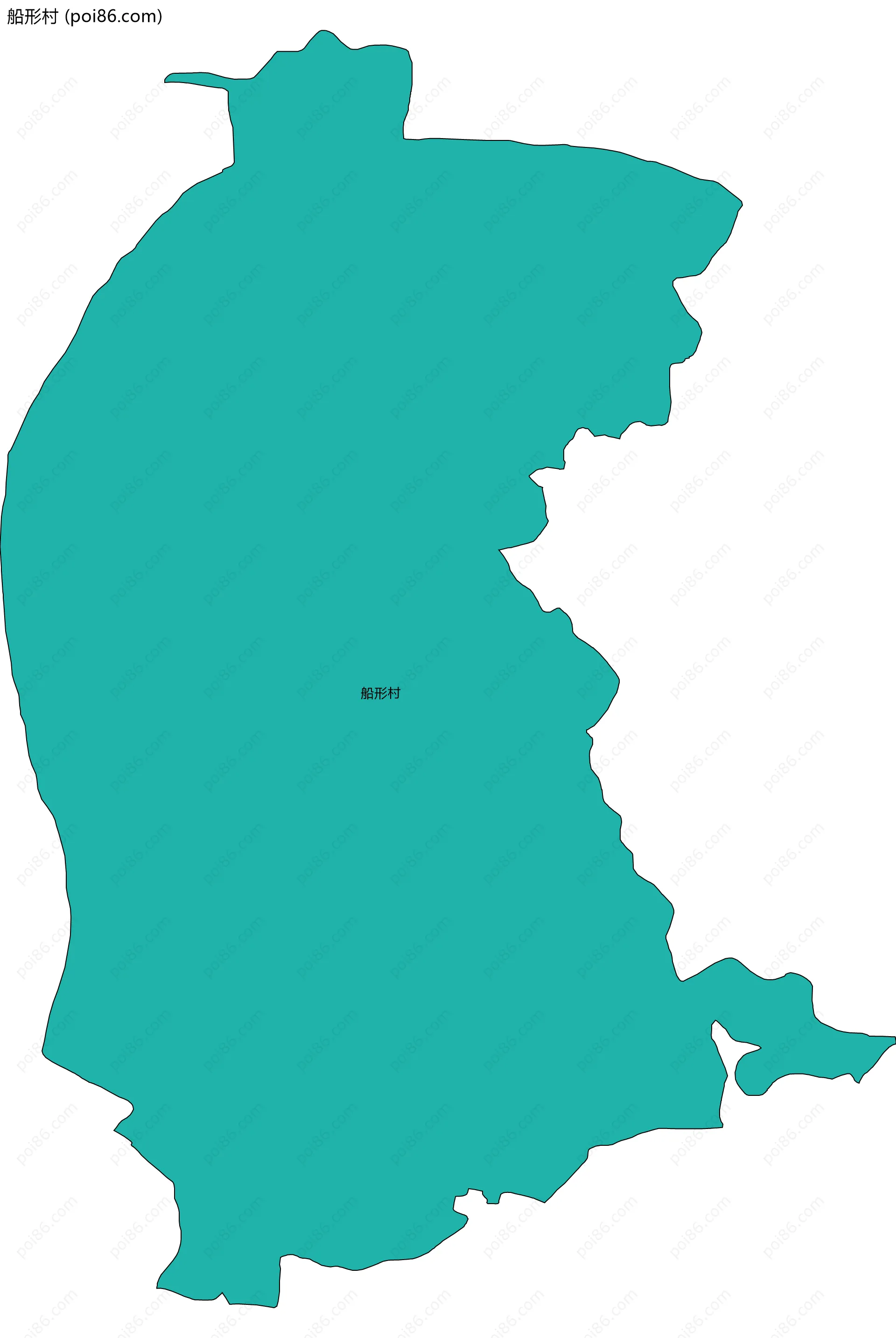 船形村边界地图