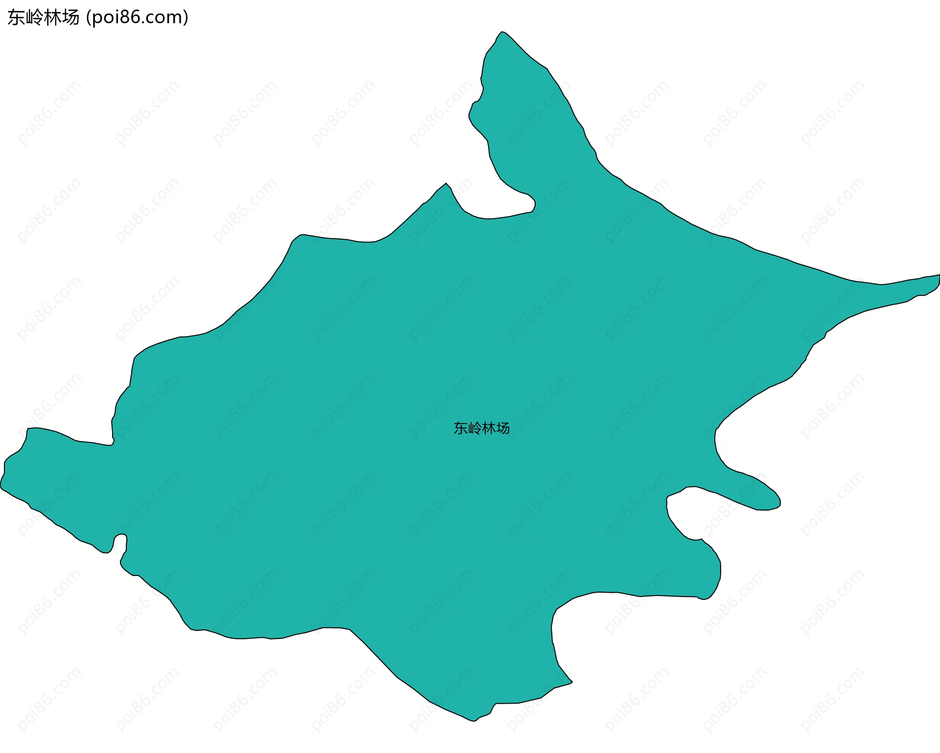 东岭林场边界地图
