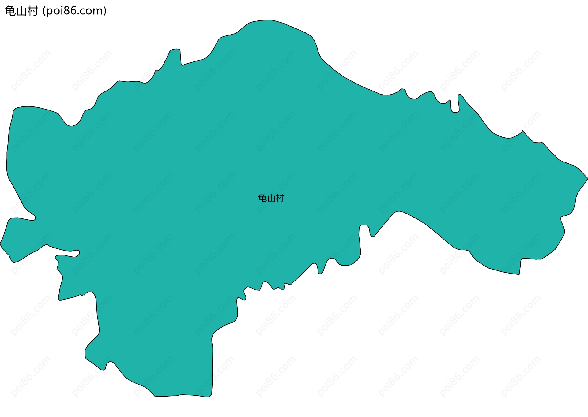 龟山村边界地图