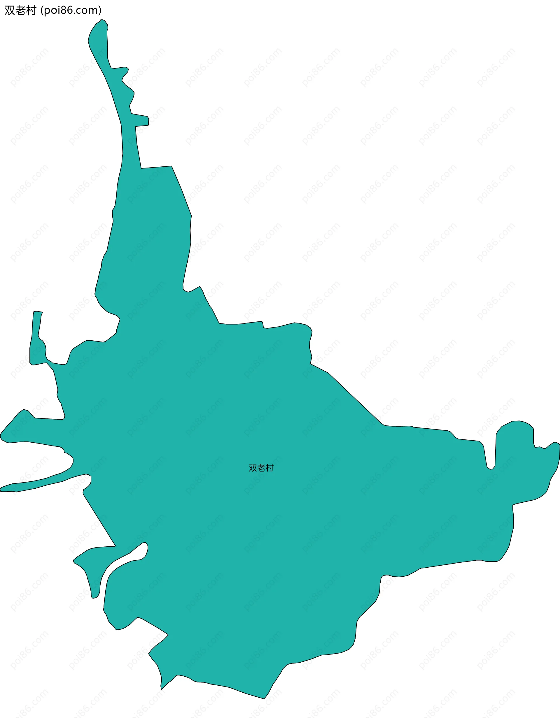 双老村边界地图