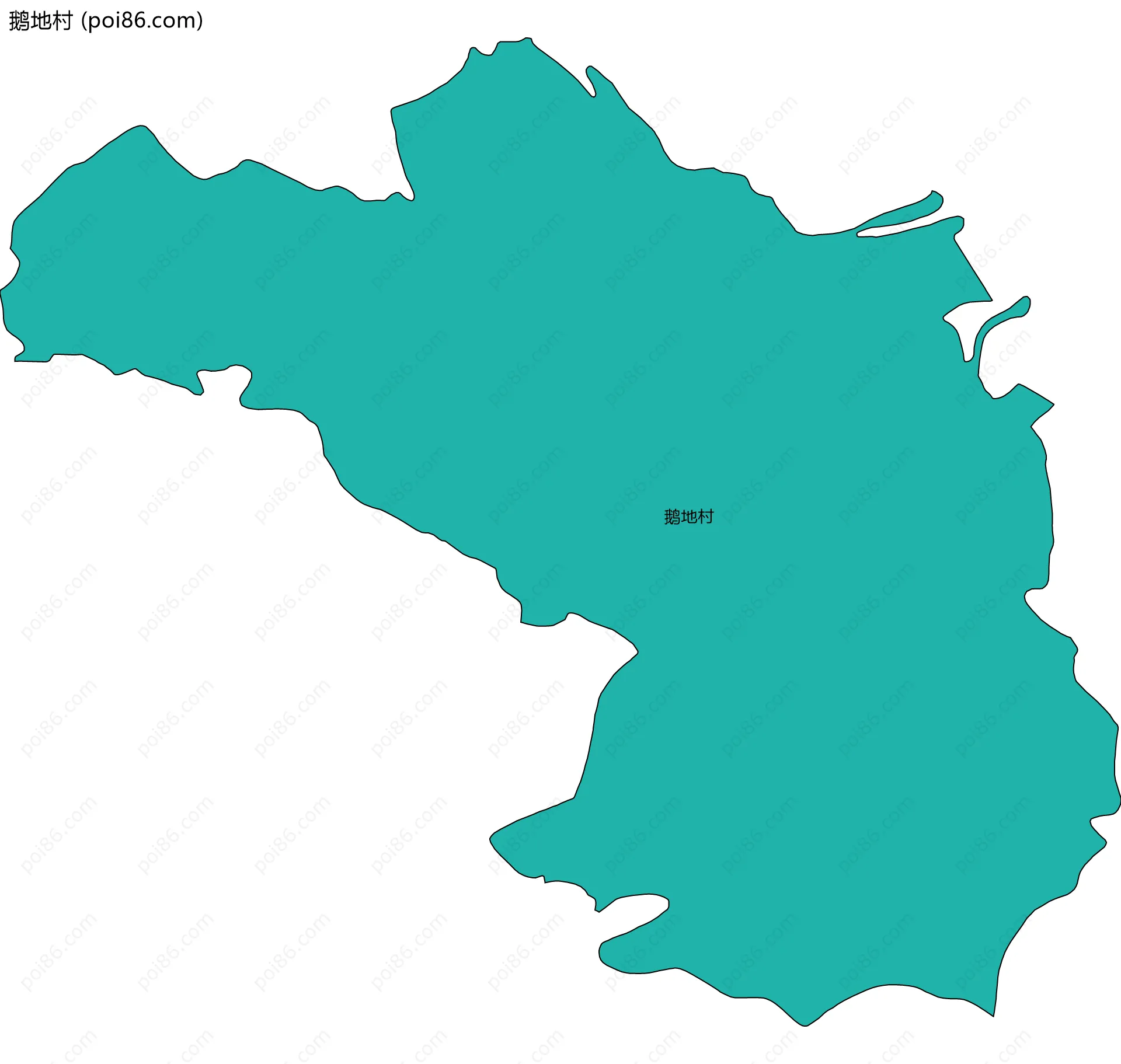 鹅地村边界地图