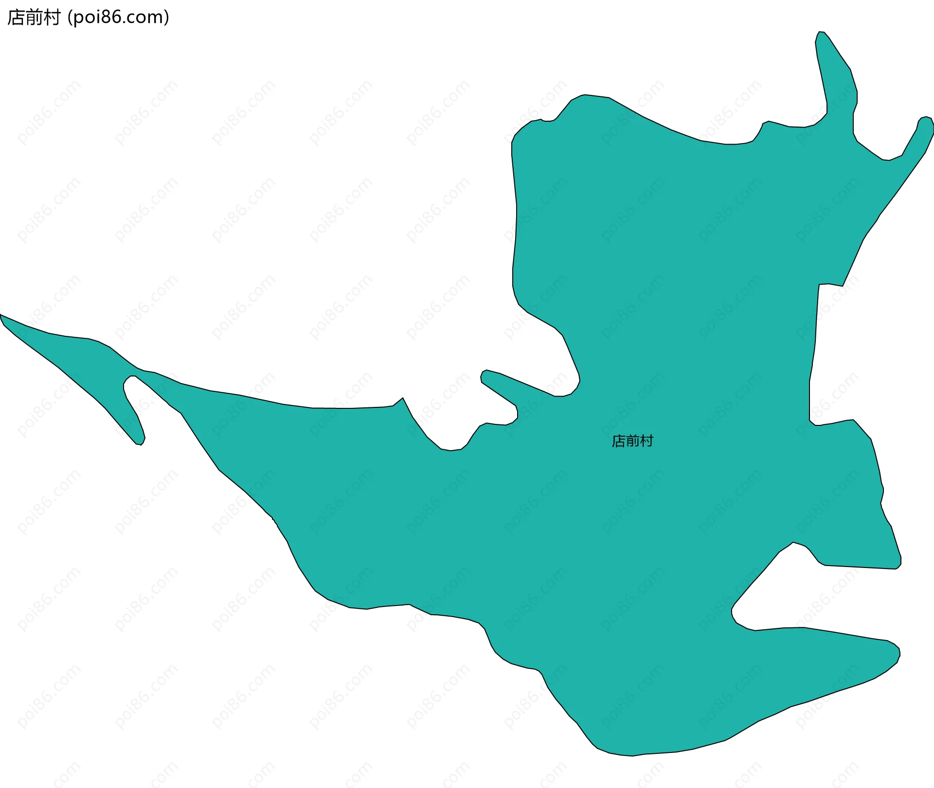 店前村边界地图