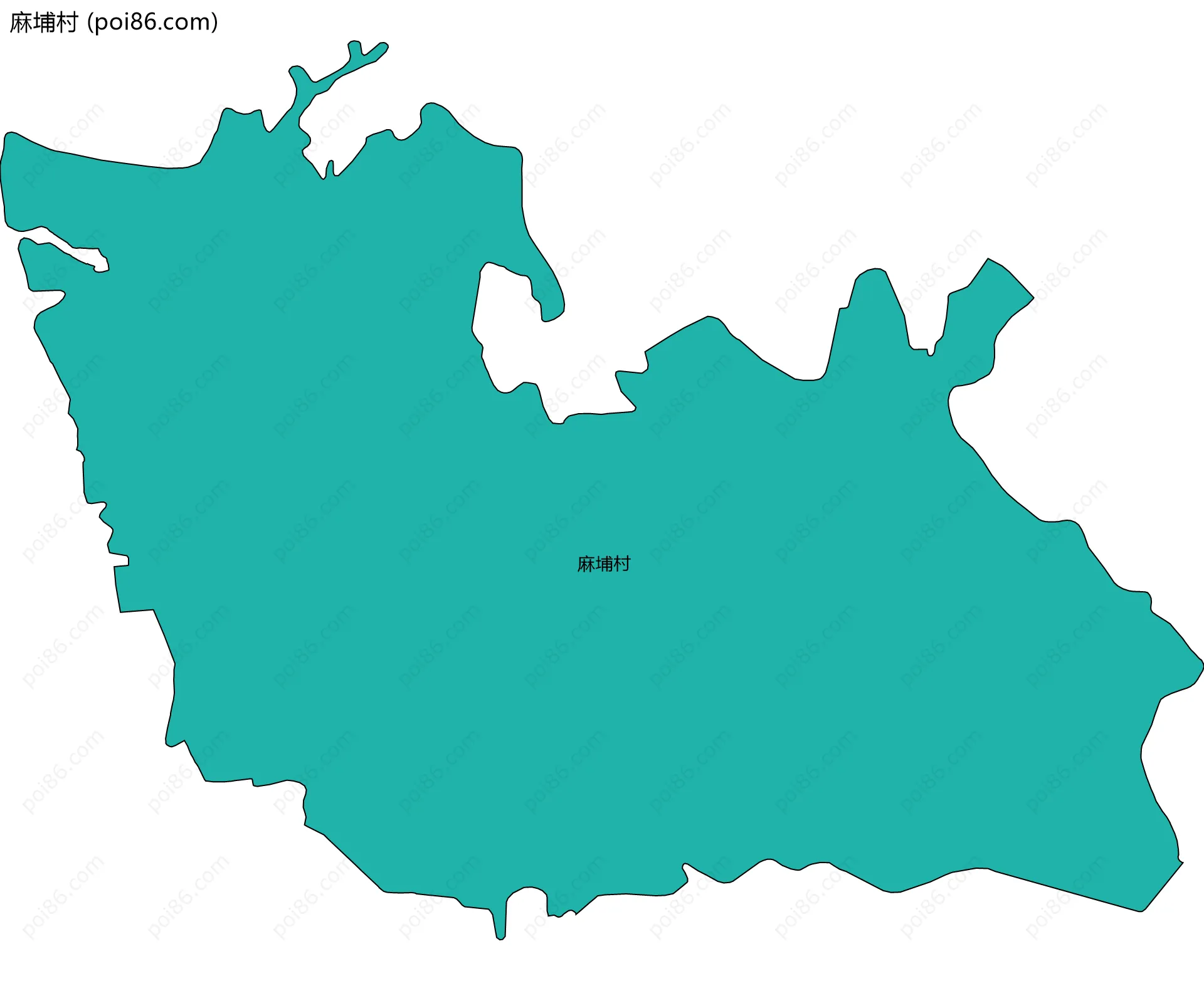 麻埔村边界地图