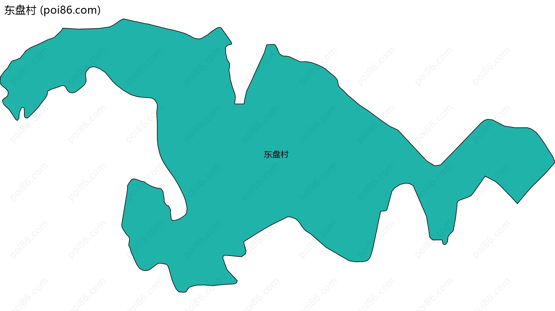 东盘村边界地图