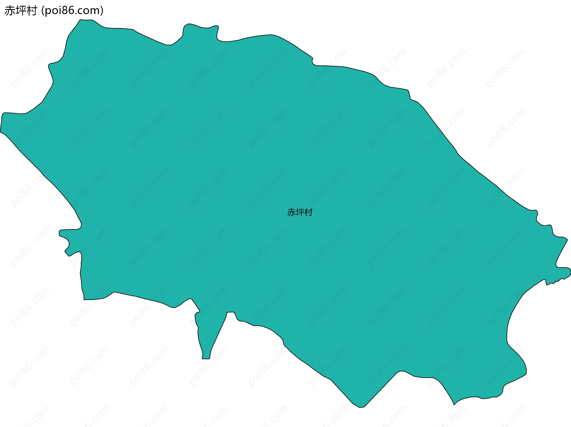 赤坪村边界地图