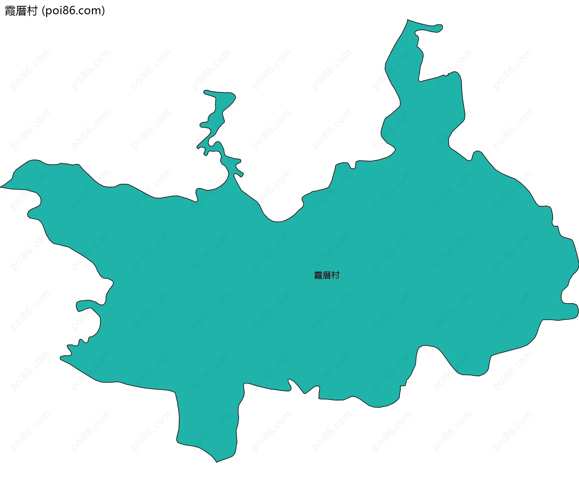 霞厝村边界地图