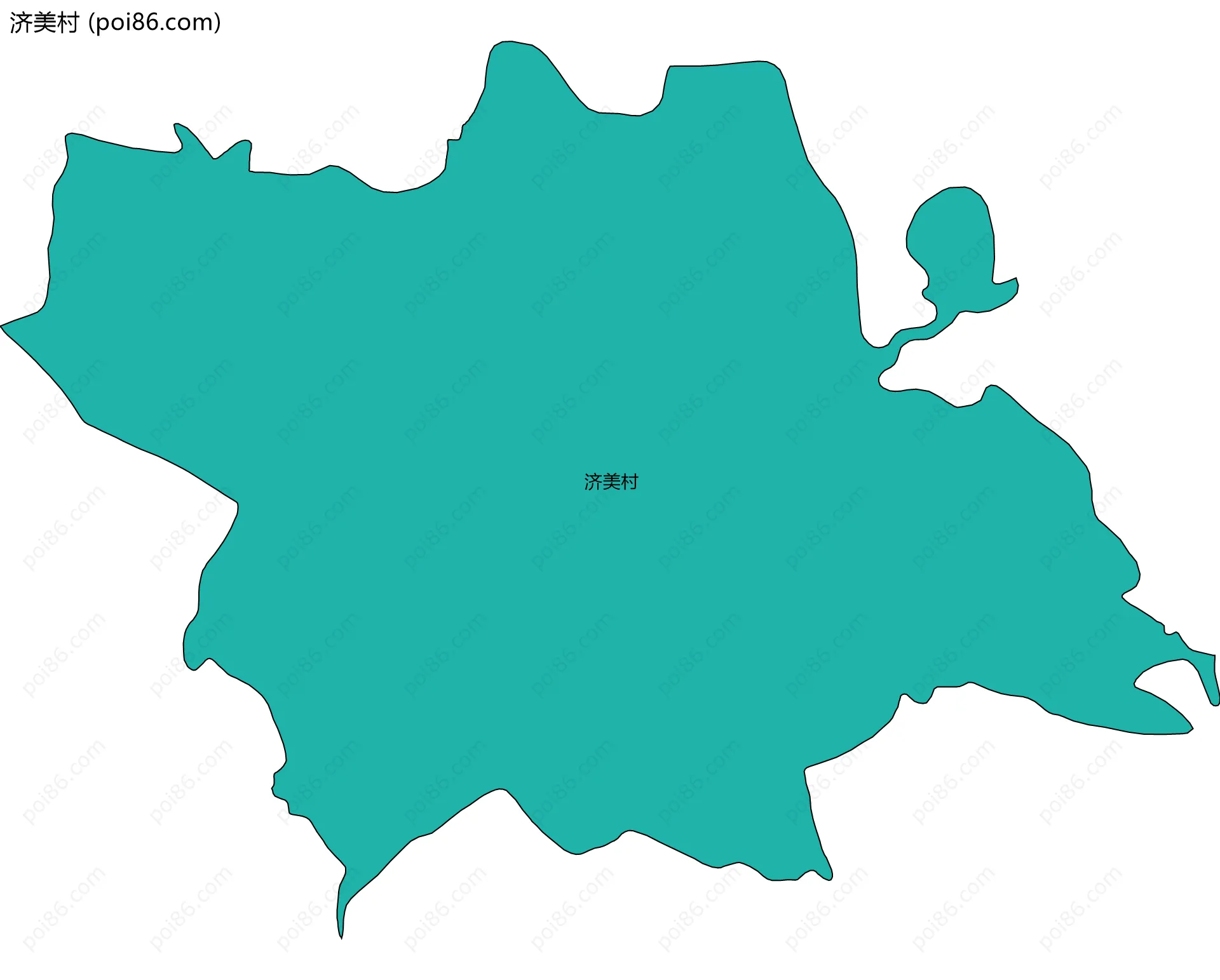 济美村边界地图