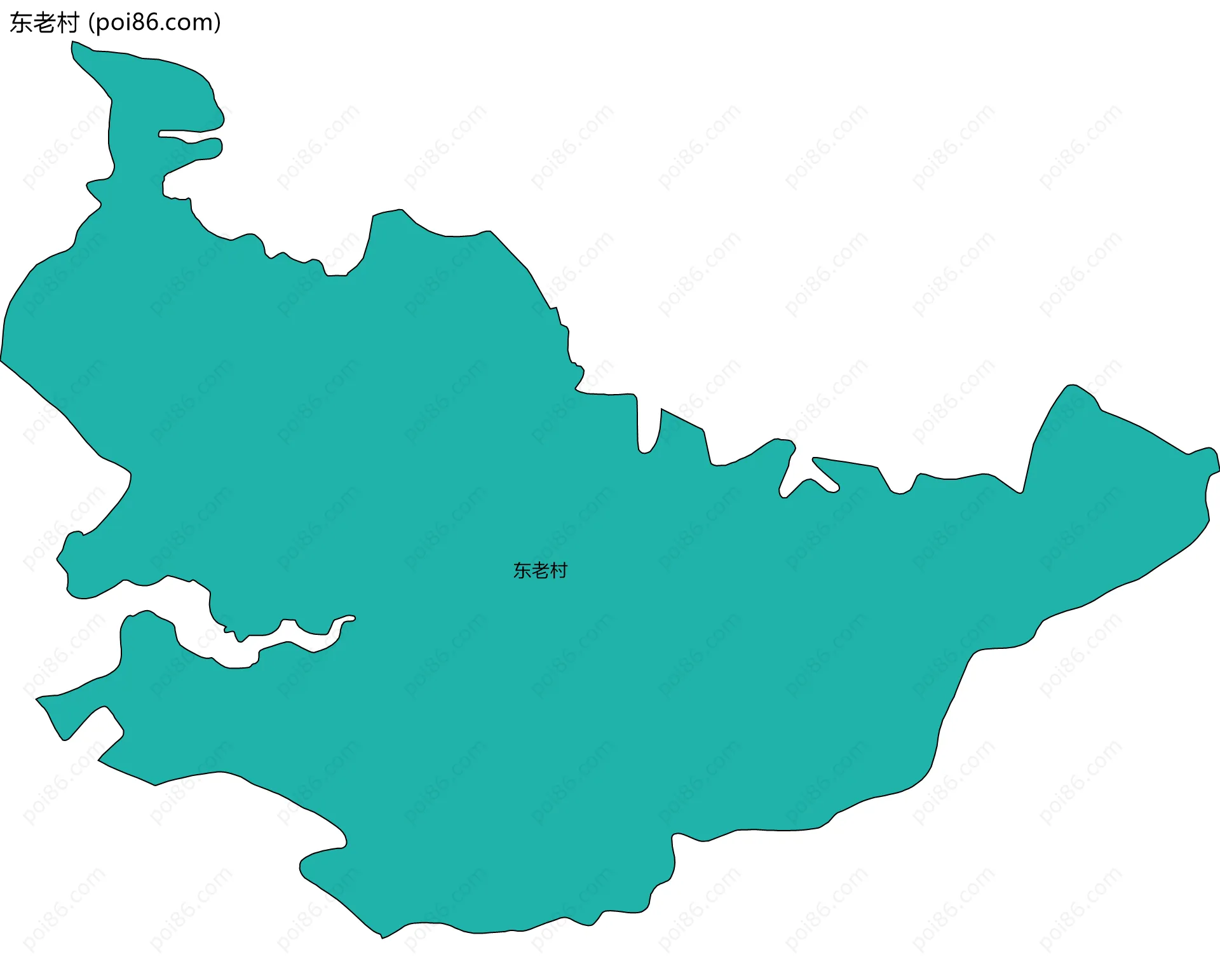 东老村边界地图