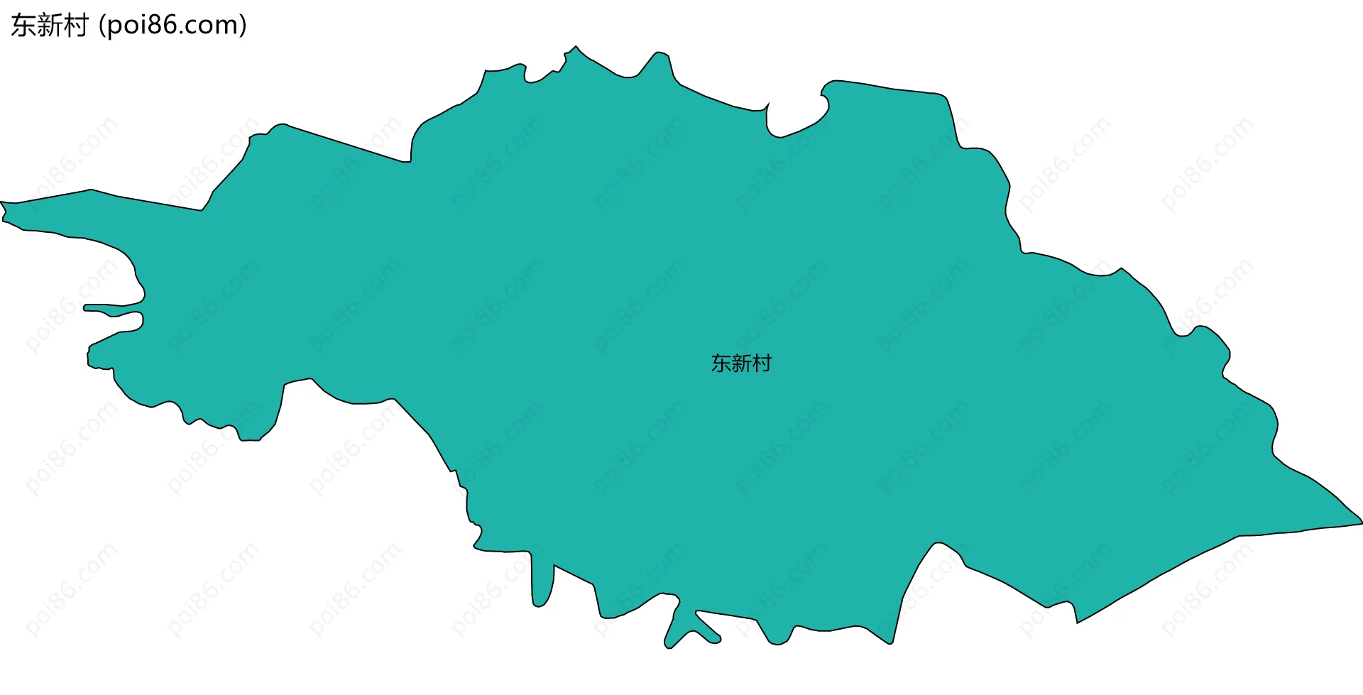 东新村边界地图