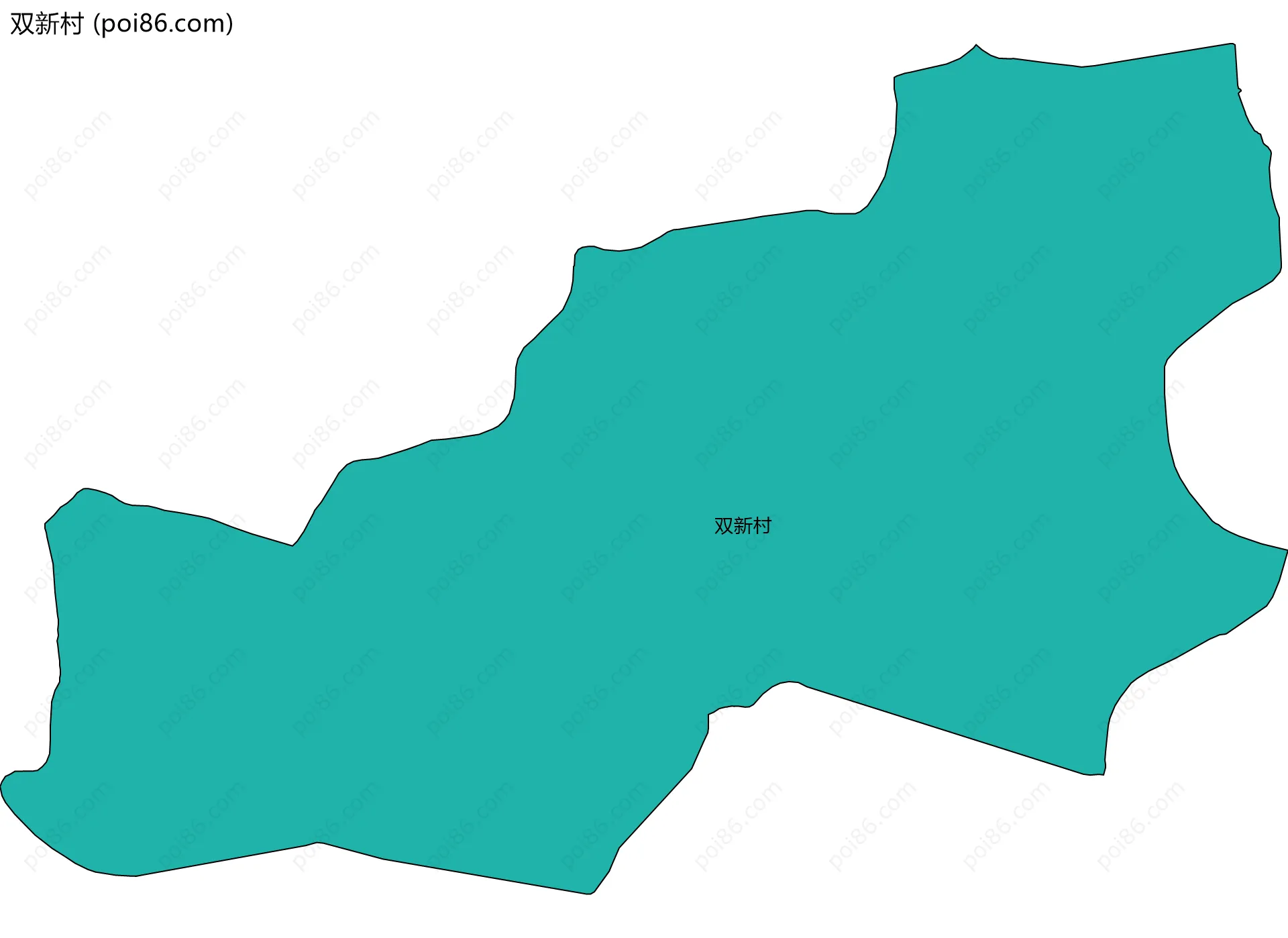 双新村边界地图
