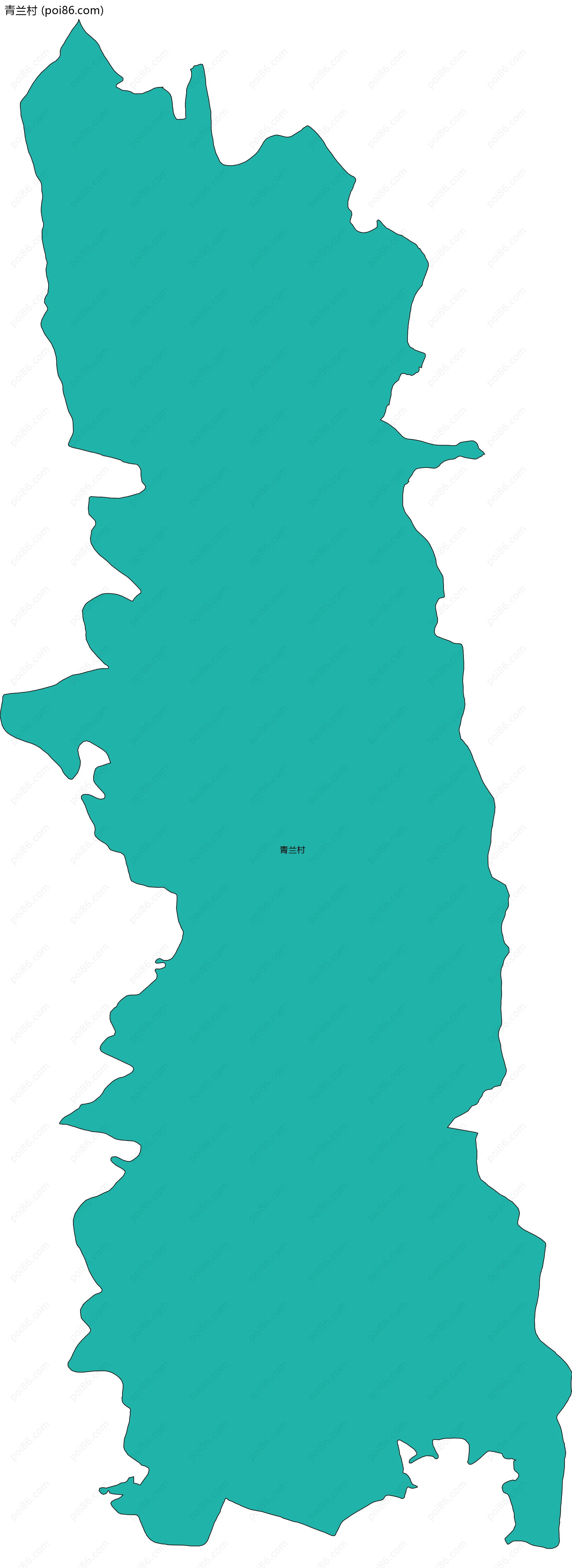 青兰村边界地图