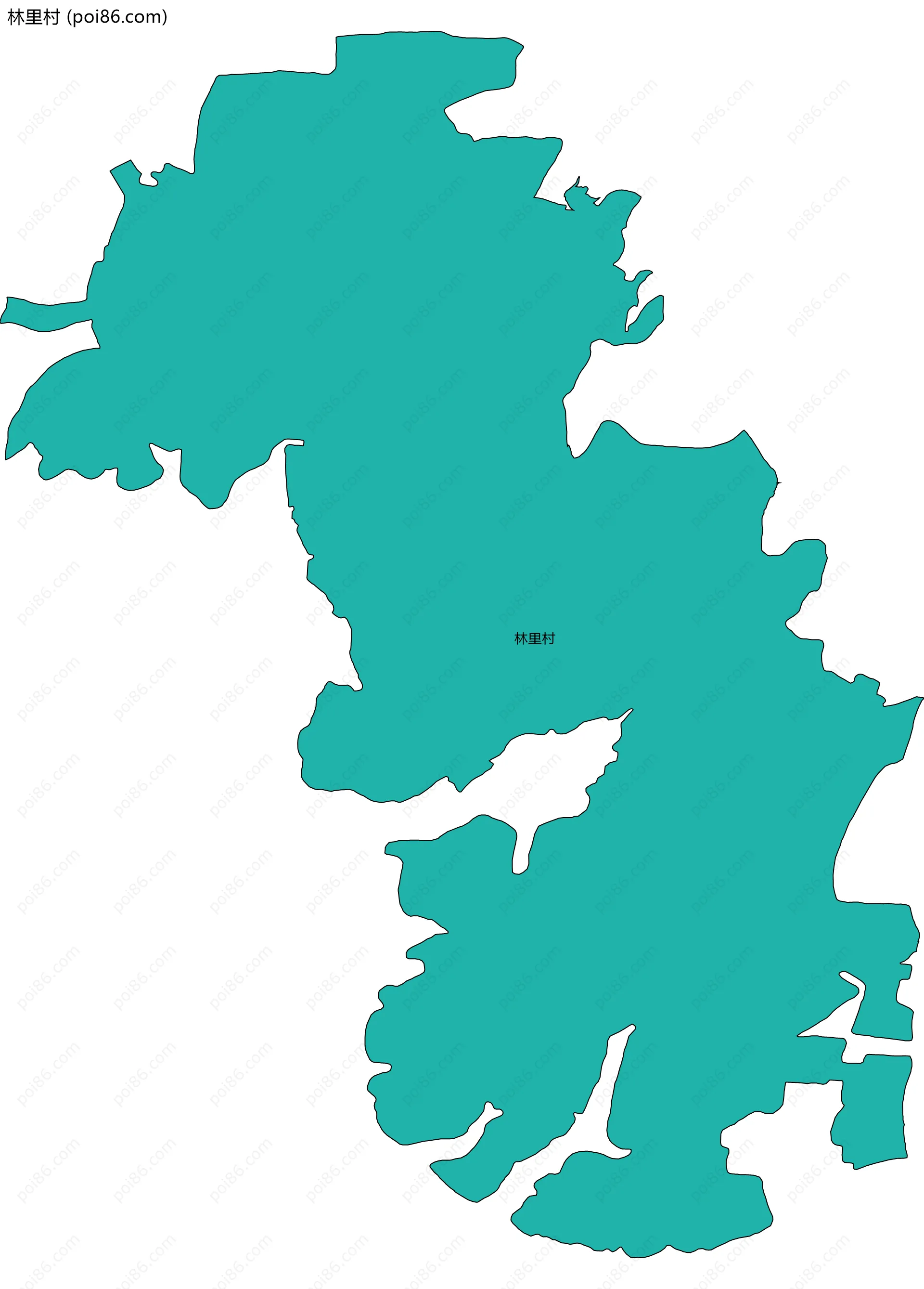 林里村边界地图