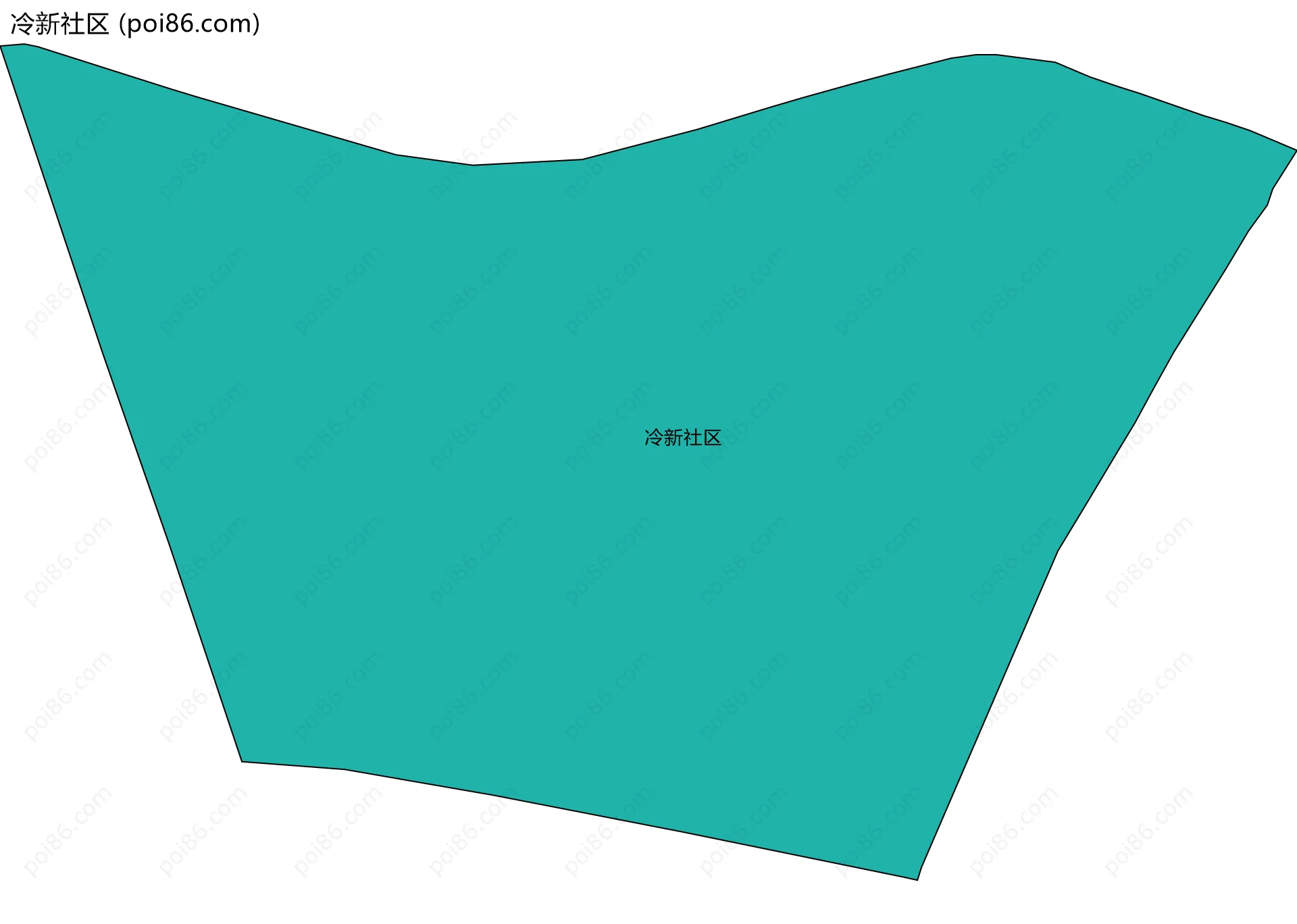 冷新社区边界地图