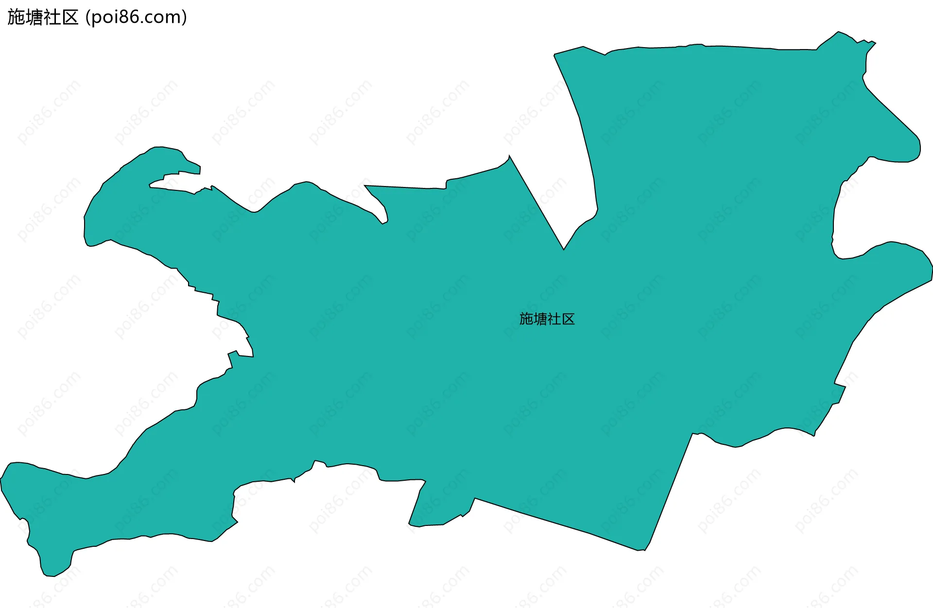 施塘社区边界地图
