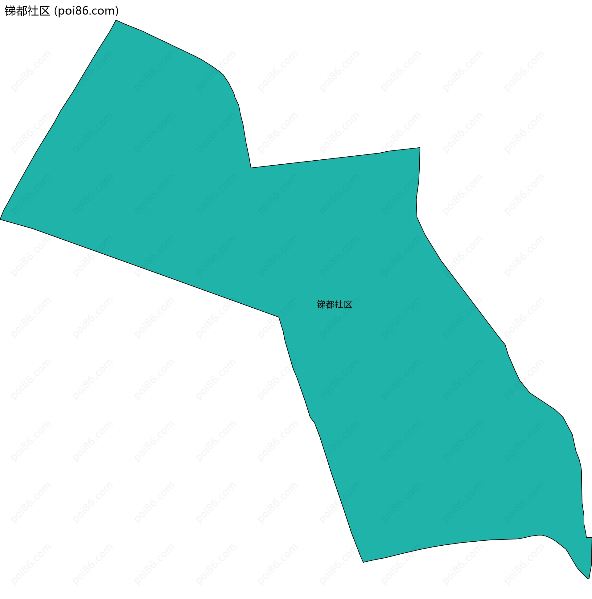 锑都社区边界地图