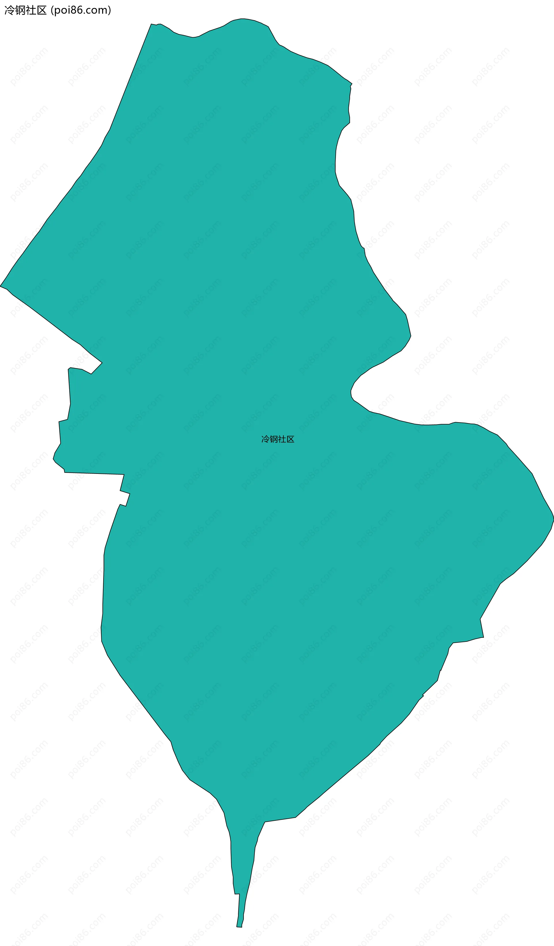 冷钢社区边界地图