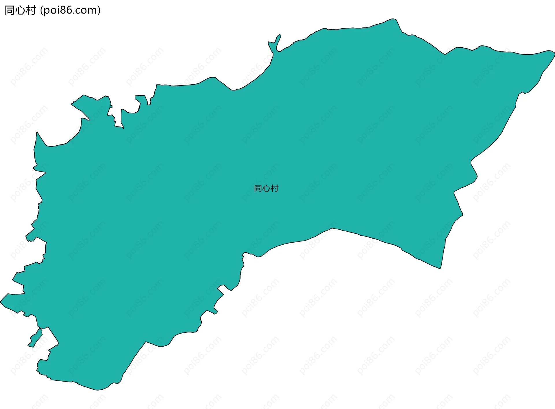 同心村边界地图