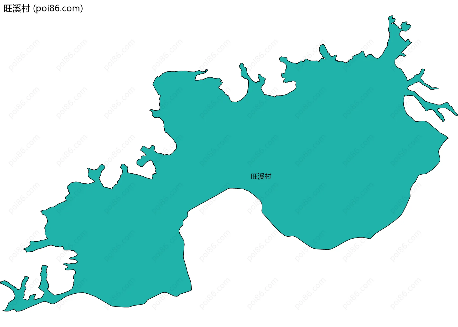 旺溪村边界地图