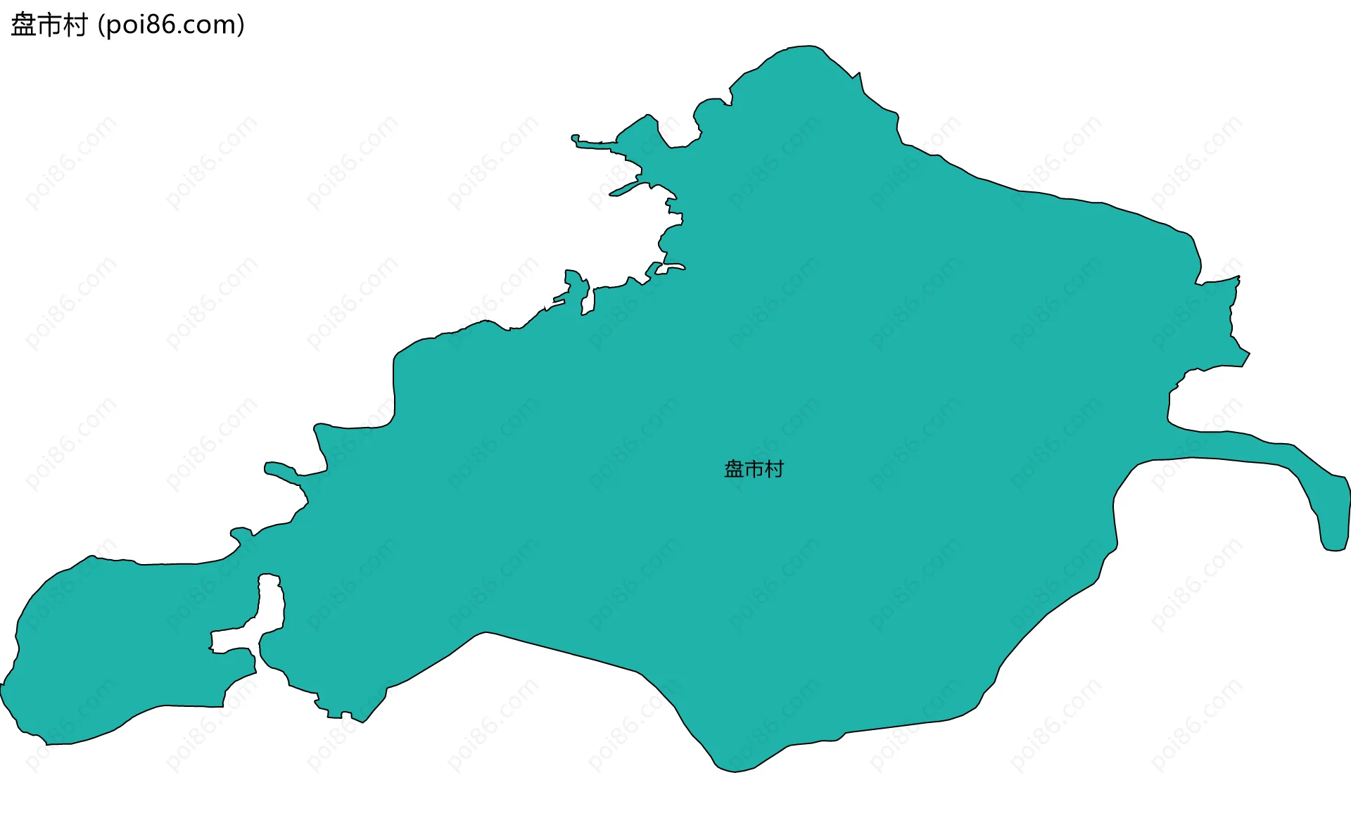 盘市村边界地图