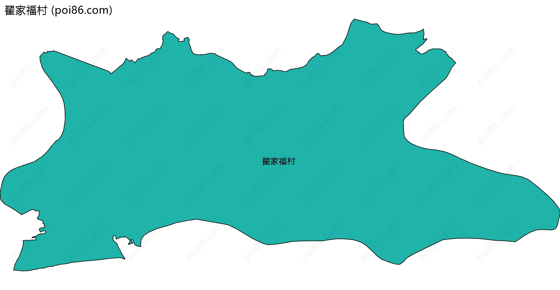 翟家福村边界地图