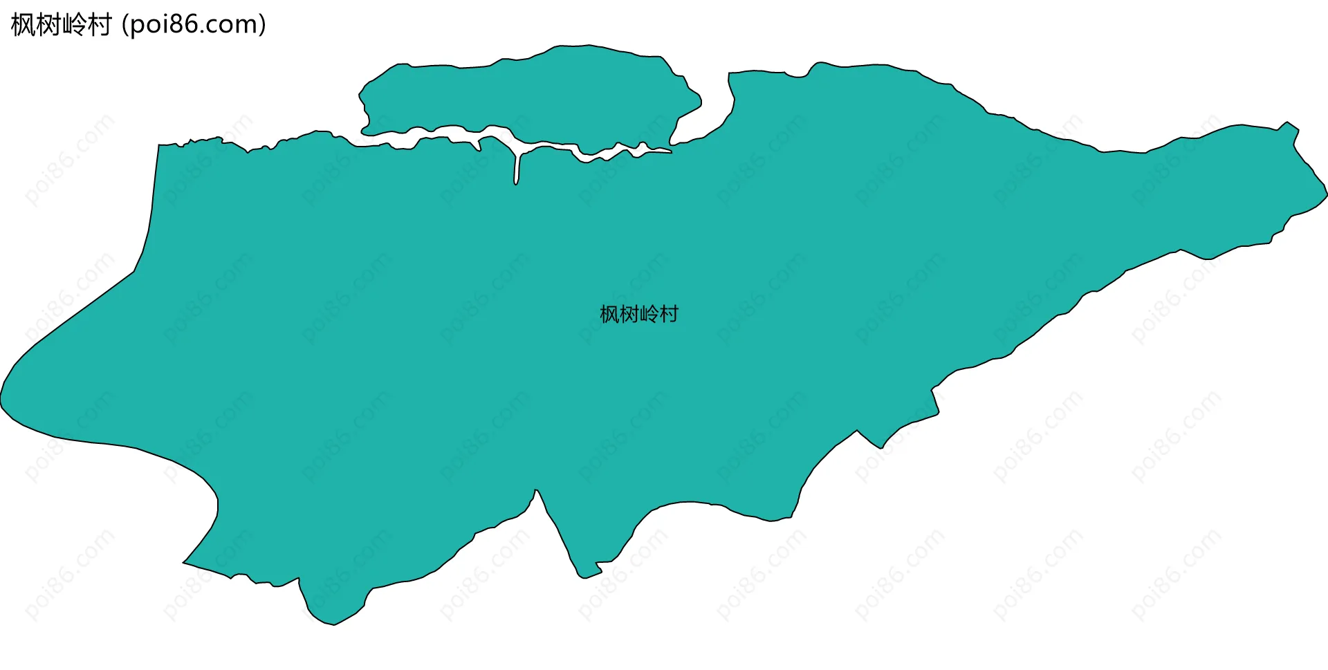 枫树岭村边界地图