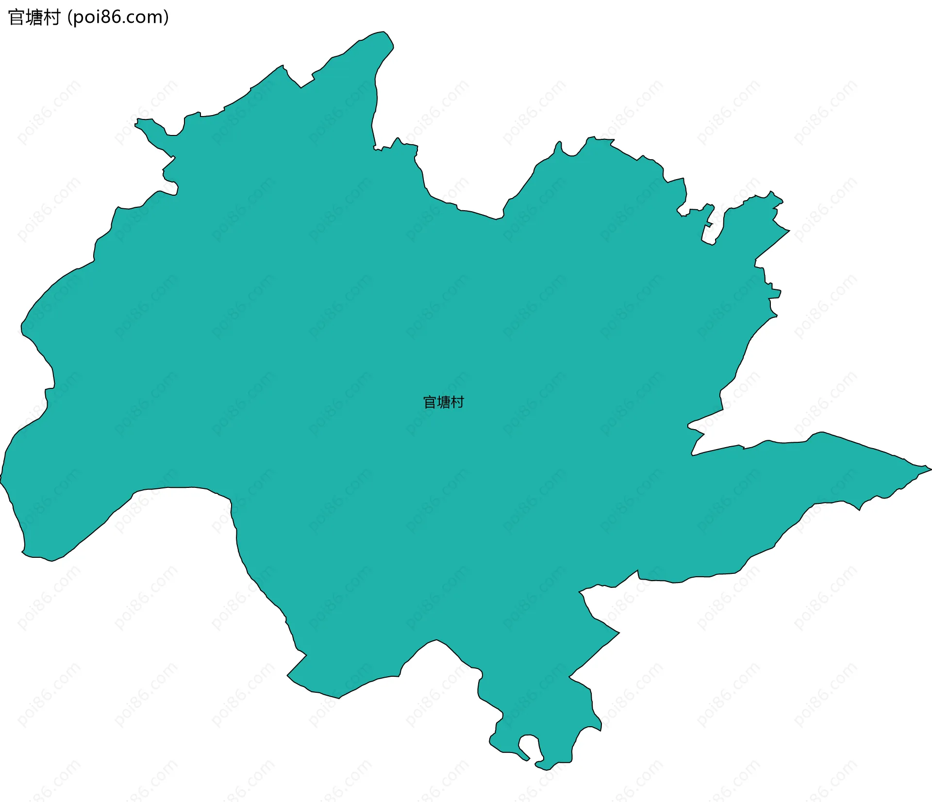 官塘村边界地图