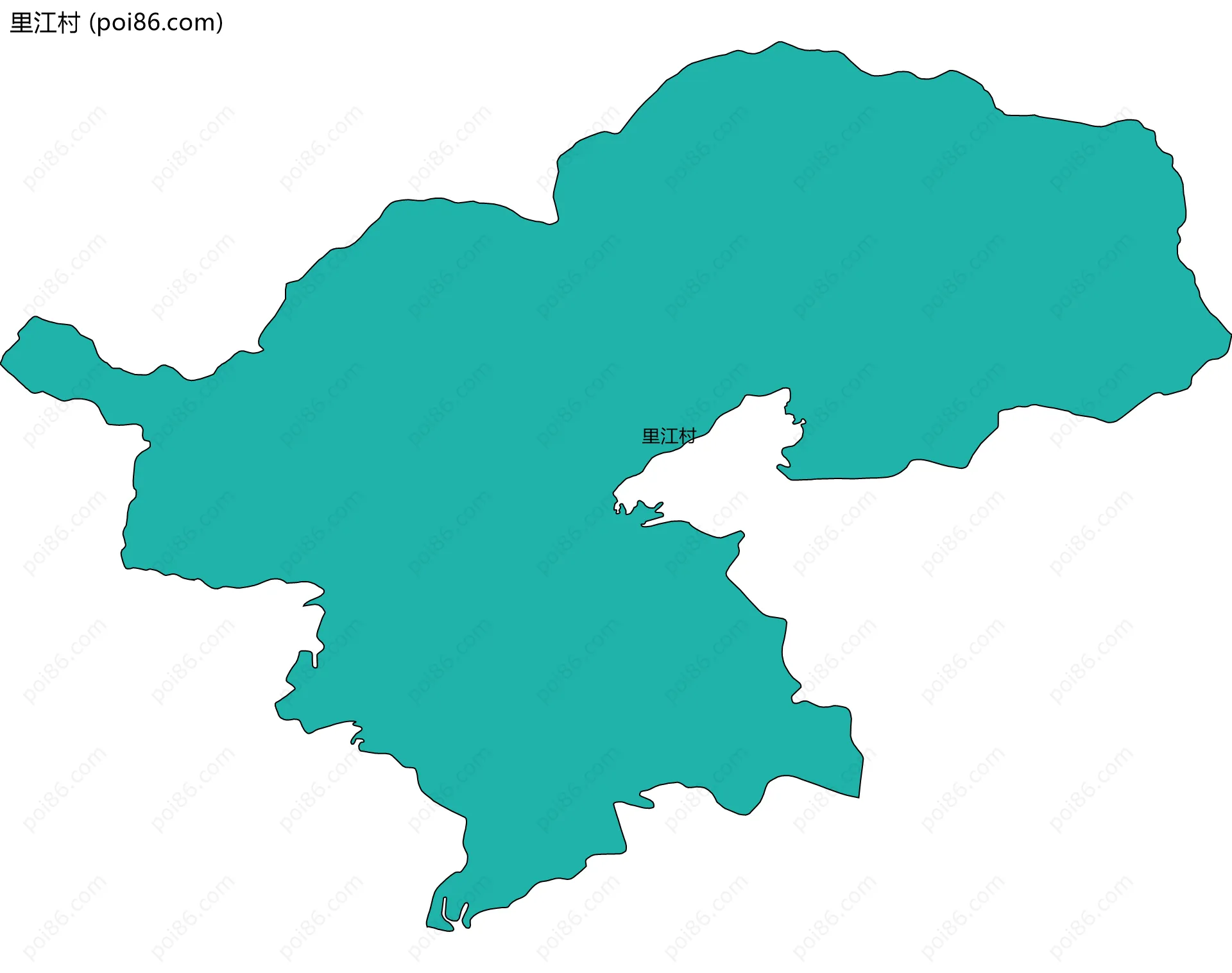 里江村边界地图