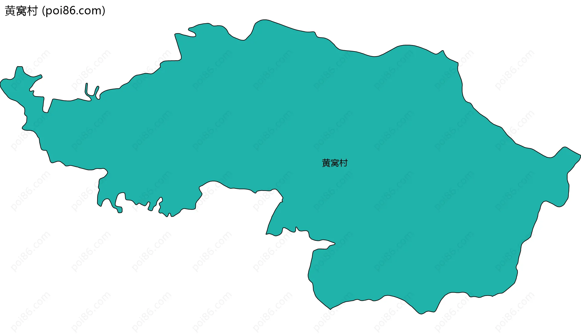 黄窝村边界地图