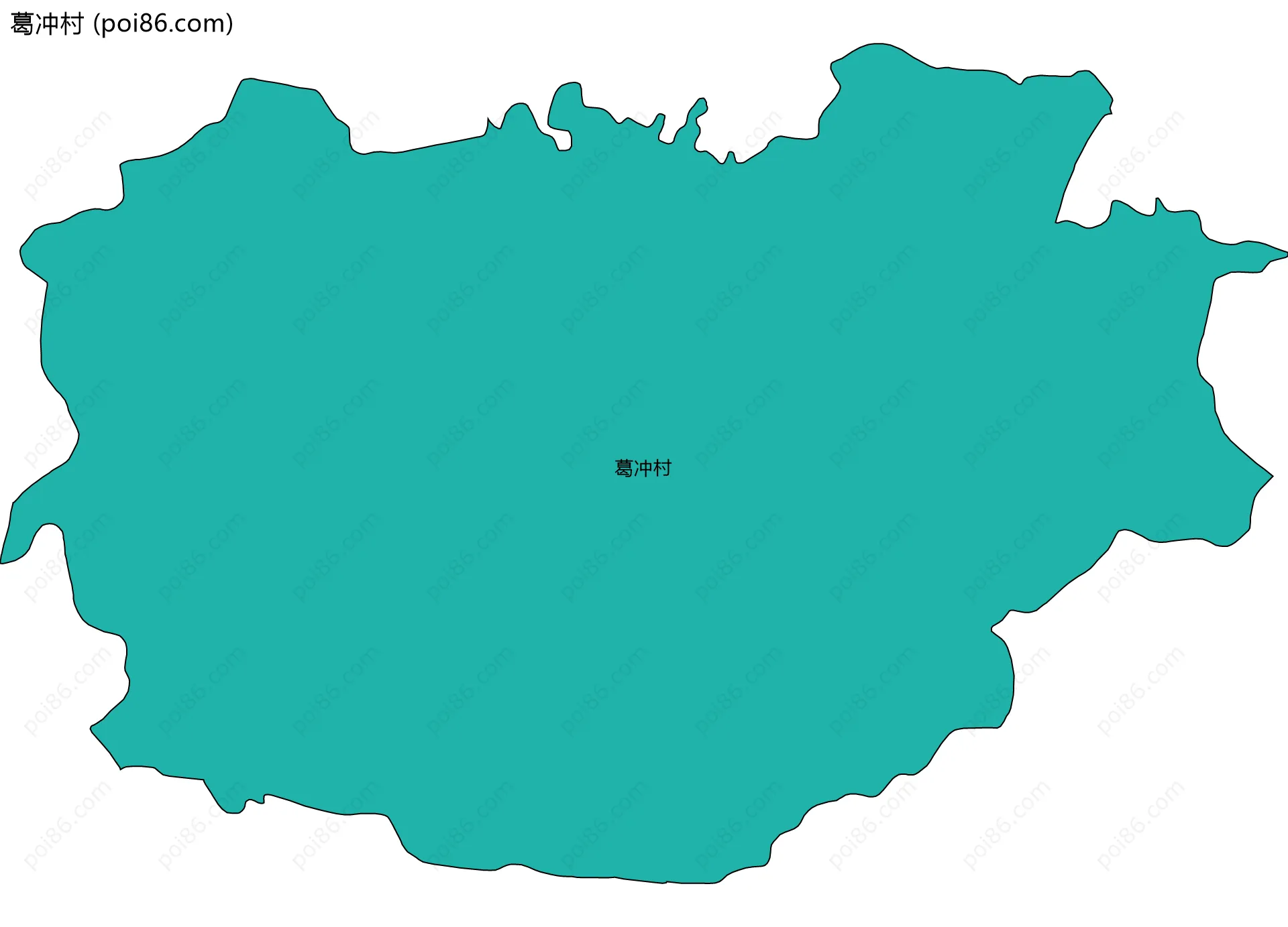 葛冲村边界地图