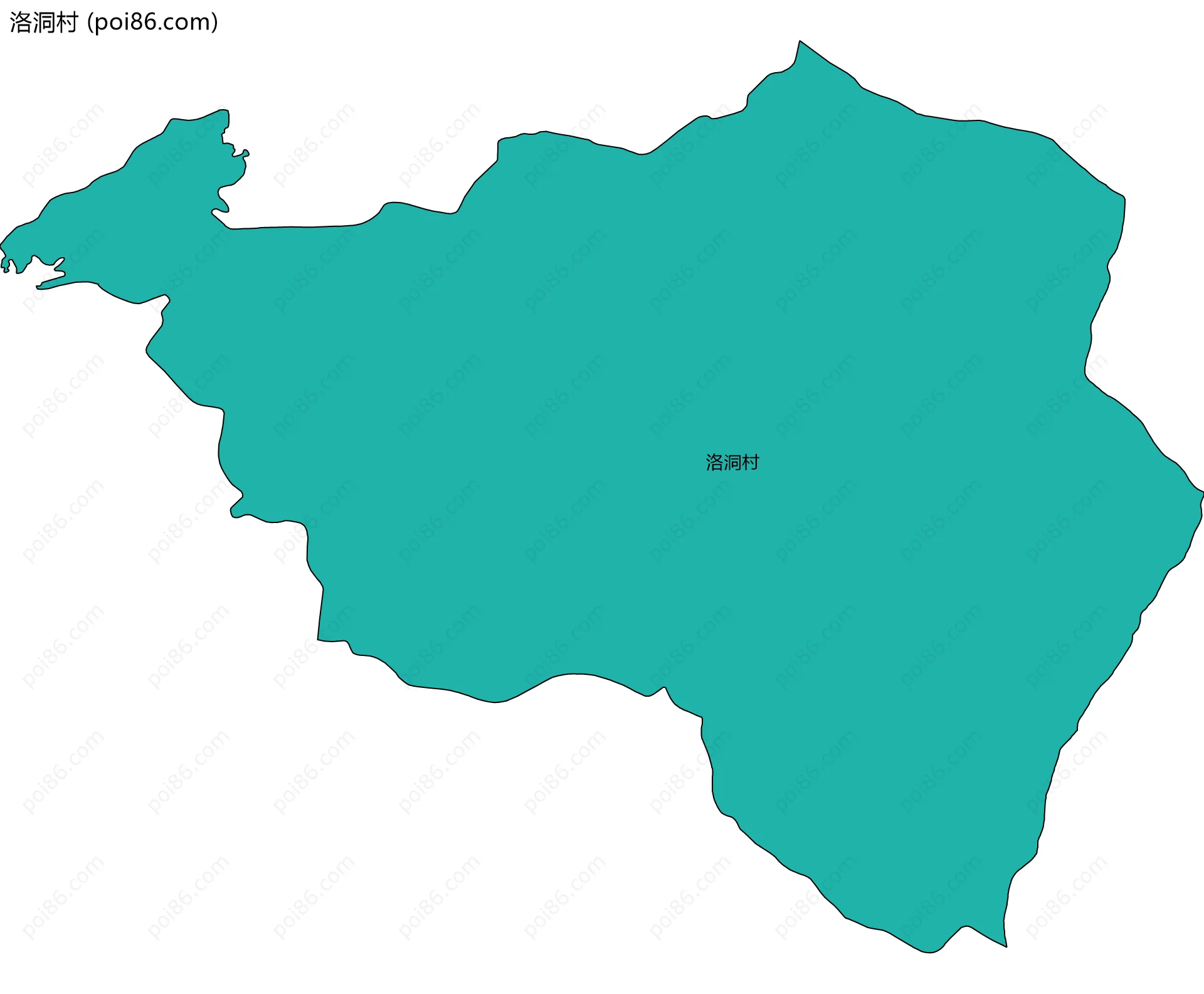 洛洞村边界地图