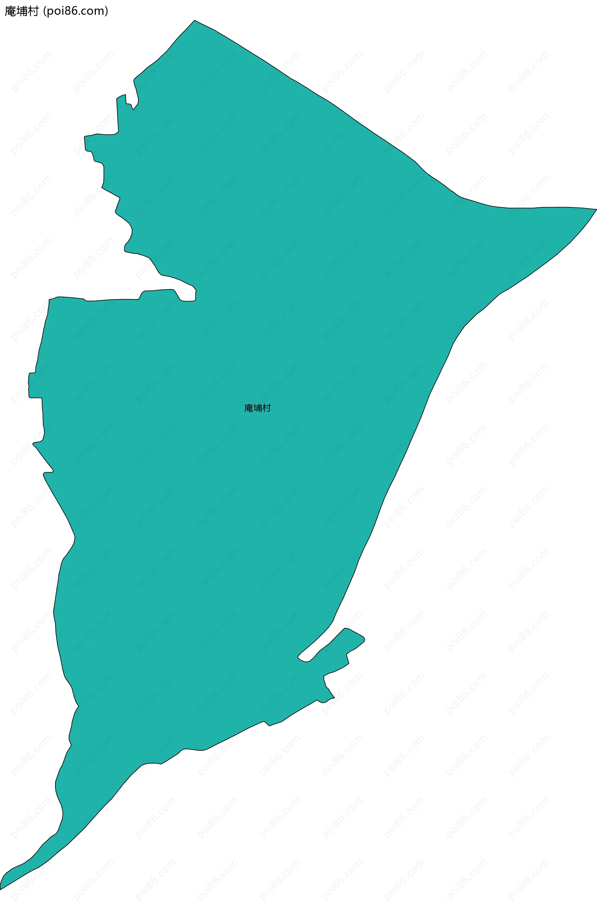 庵埔村边界地图
