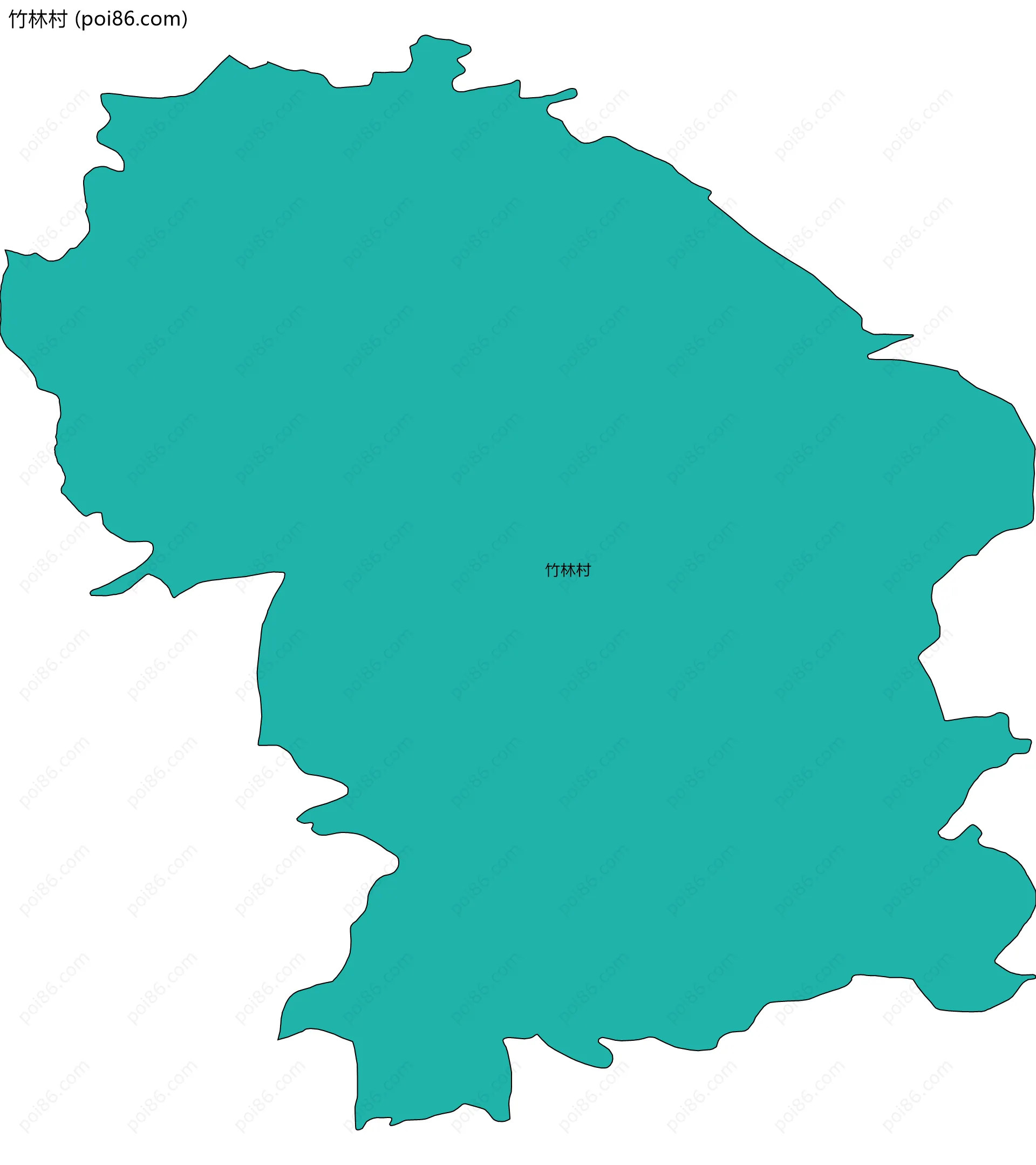 竹林村边界地图